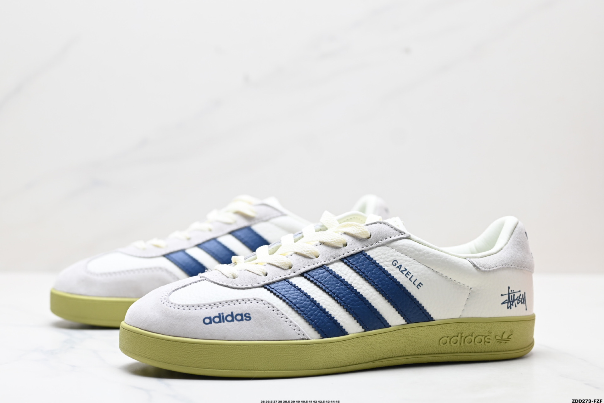 Adidas Originals Gazelle indoor ‘DIY‘定制 系列 阿迪达斯 三叶草绅士德训足球风百搭低帮休闲运动板鞋 DD6602