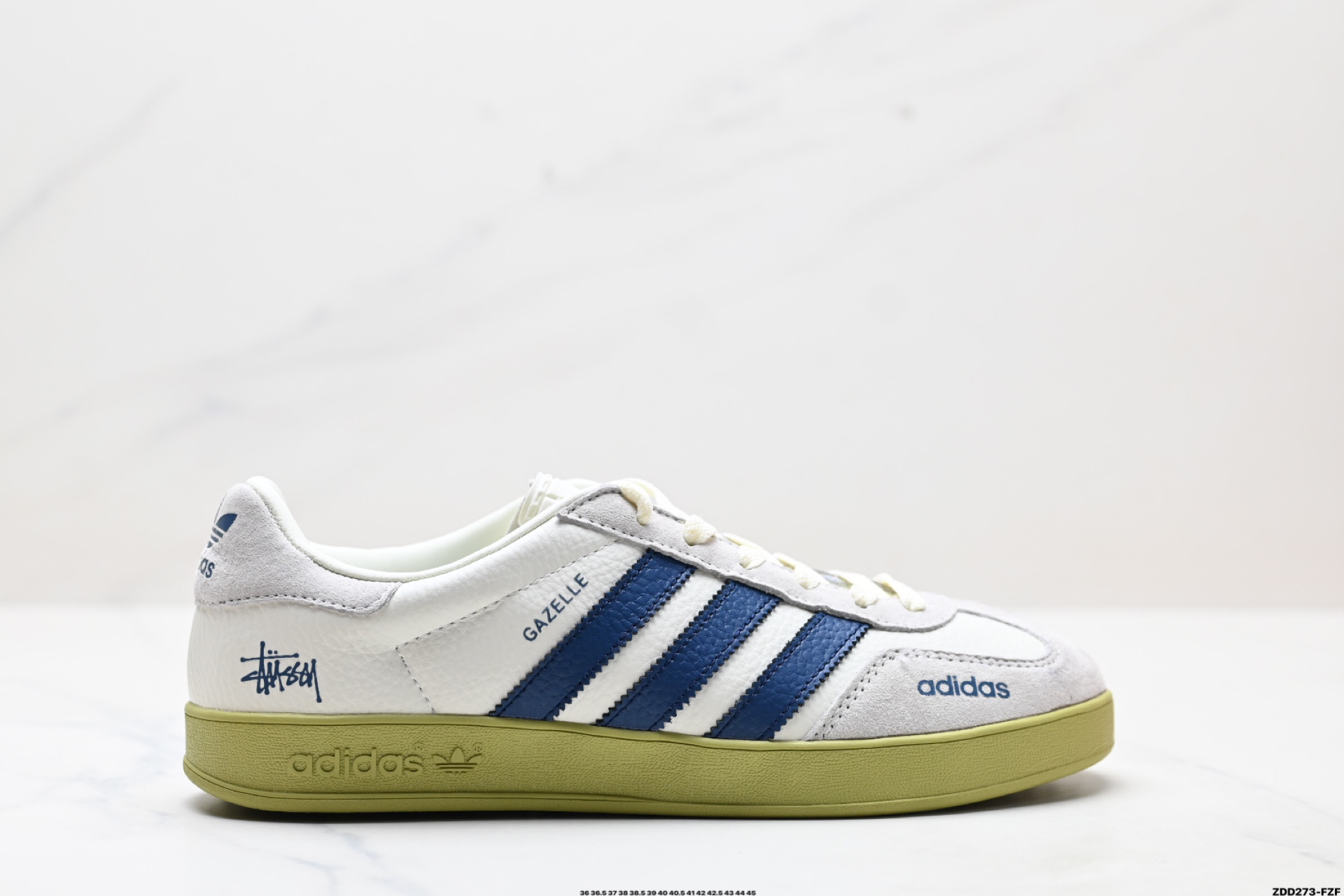 Adidas Originals Gazelle indoor ‘DIY‘定制 系列 阿迪达斯 三叶草绅士德训足球风百搭低帮休闲运动板鞋 DD6602