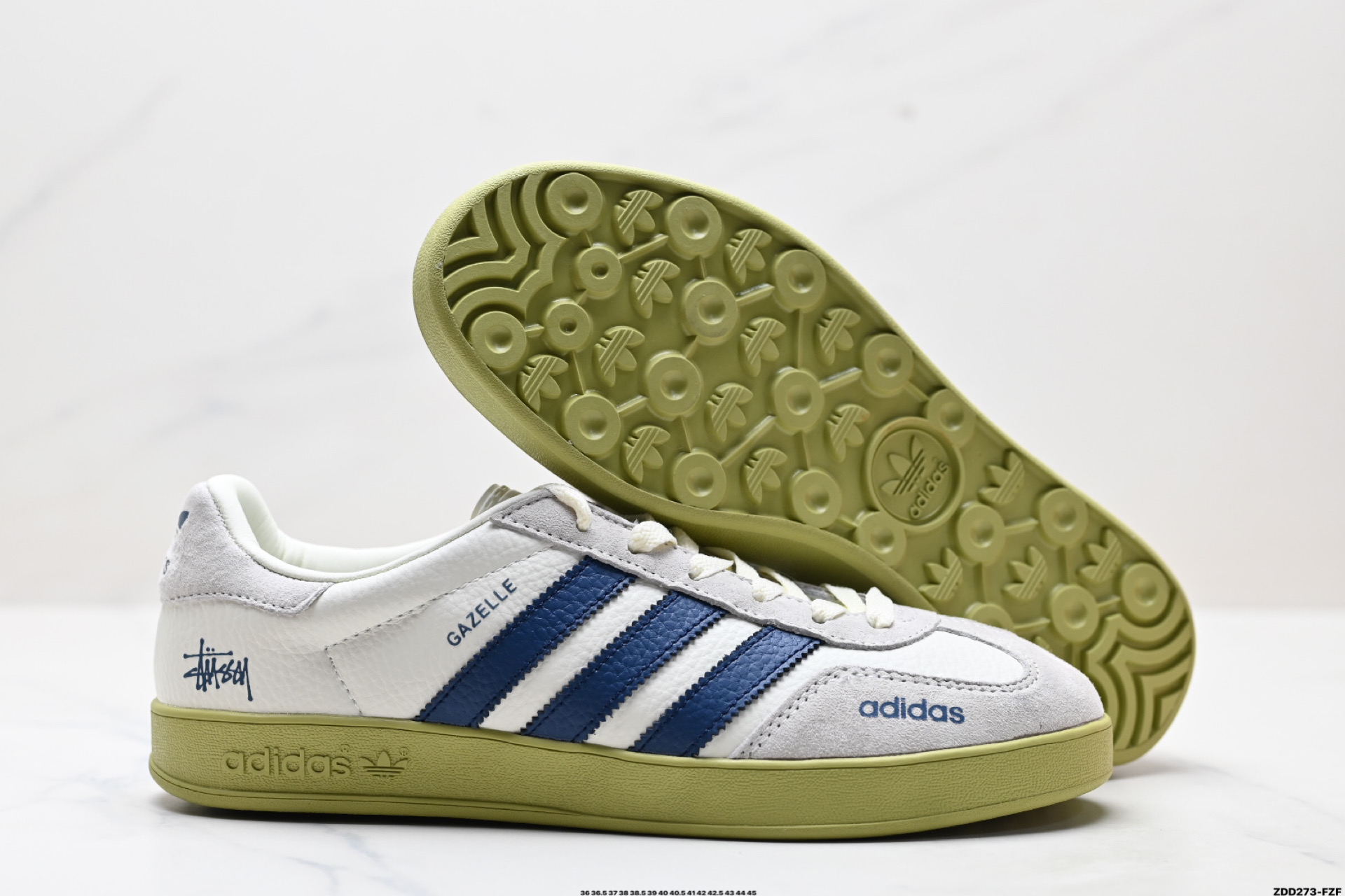 Adidas Originals Gazelle indoor ‘DIY‘定制 系列 阿迪达斯 三叶草绅士德训足球风百搭低帮休闲运动板鞋 DD6602