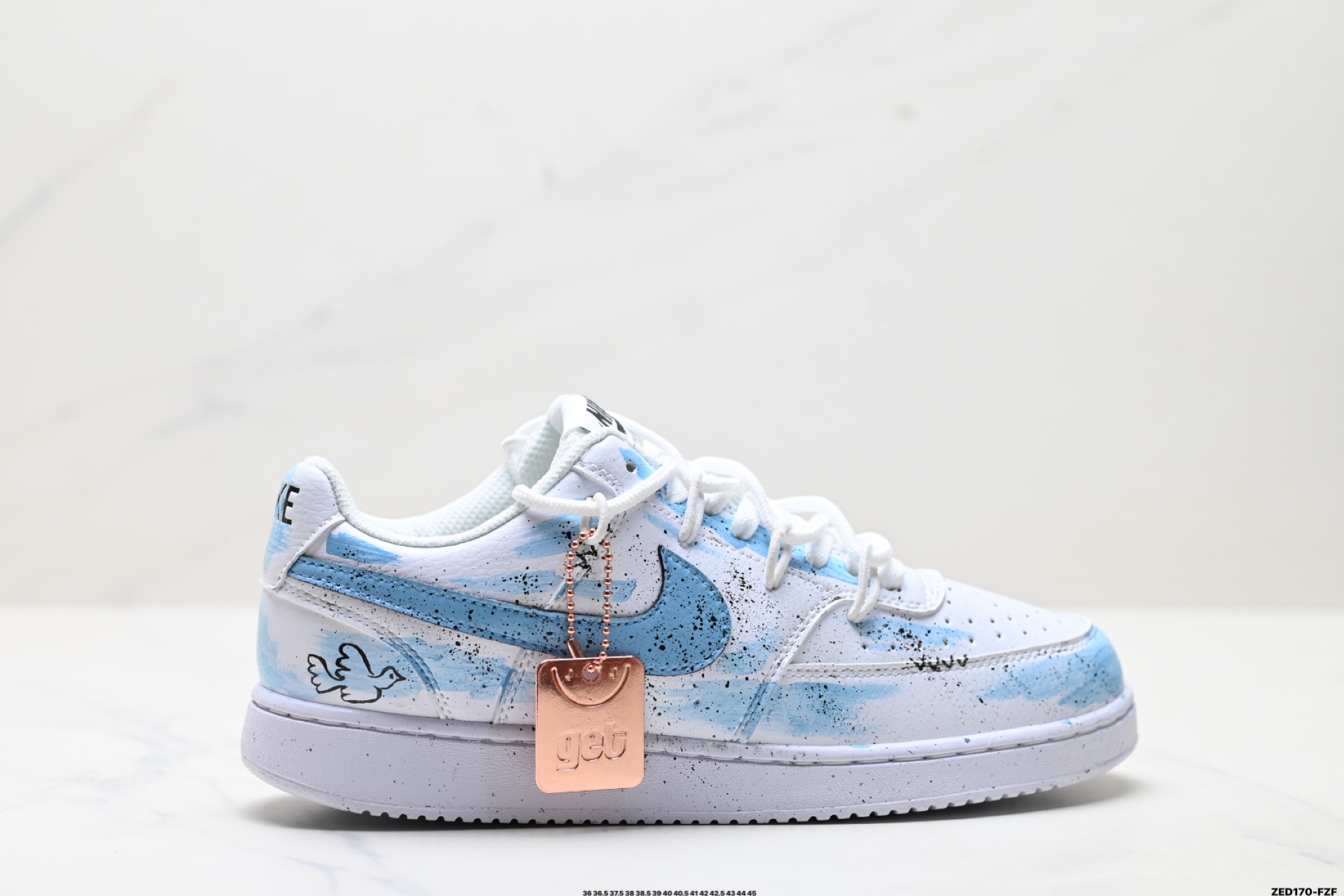 NIKE COURT VISION LO ‘DIY’定制 低帮百搭 透气休闲运动板鞋 DH2987-101