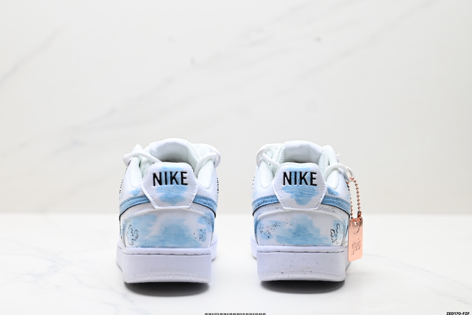 NIKE COURT VISION LO ‘DIY’定制 低帮百搭 透气休闲运动板鞋 DH2987-101