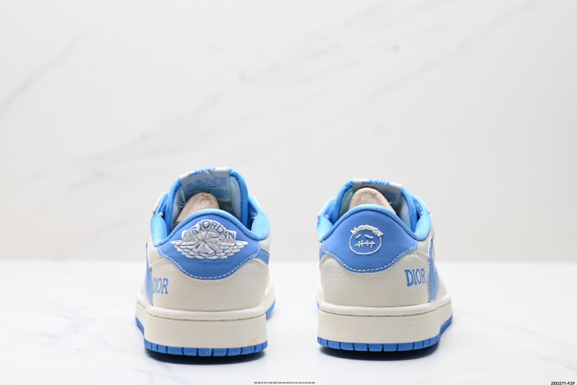Nike Air Jordan 1 x Travis Scott AJ1倒勾 乔一倒钩 ‘DIY’定制 耐克 低帮文化篮球鞋 LD2025-028