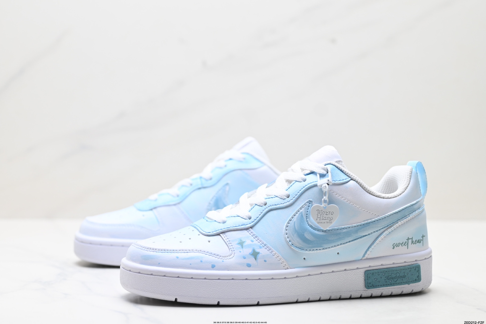 NIKE COURT VISION LO ‘DIY’定制 低帮百搭 透气休闲运动板鞋 BQ5448-212
