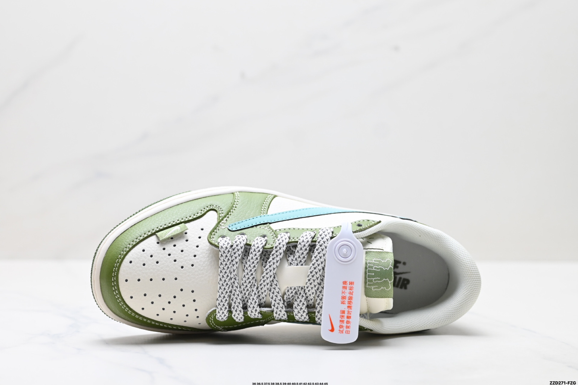 Nike Air Jordan 1 x Travis Scott AJ1倒勾 乔一倒钩 ‘DIY’定制 耐克 低帮文化篮球鞋 HS8068-003