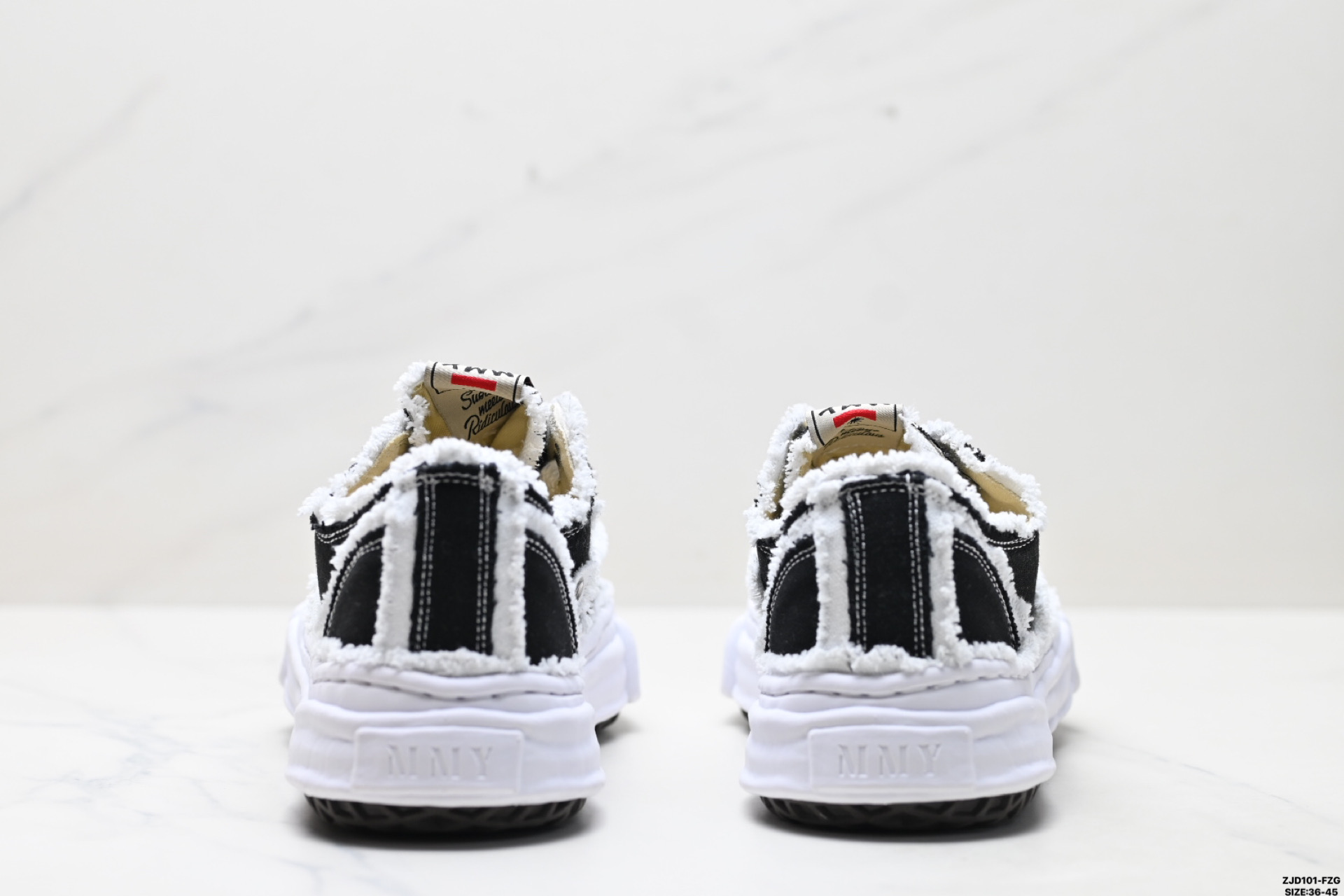 三原康裕品牌 MMY/Maison MIHARA YASUHIRO Wayne Original Sole Leather Low Sneaker 变形溶解雪糕