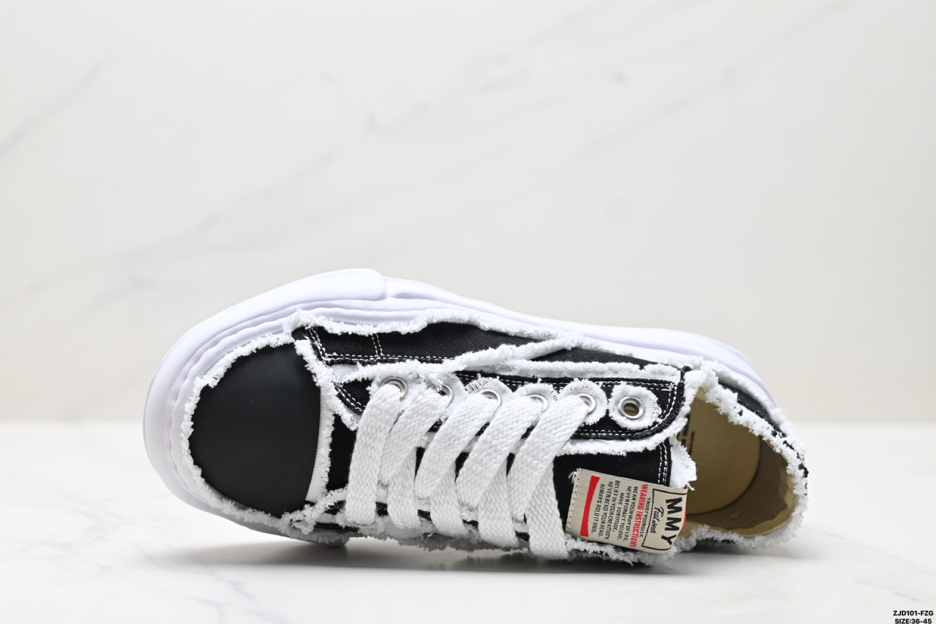 三原康裕品牌 MMY/Maison MIHARA YASUHIRO Wayne Original Sole Leather Low Sneaker 变形溶解雪糕