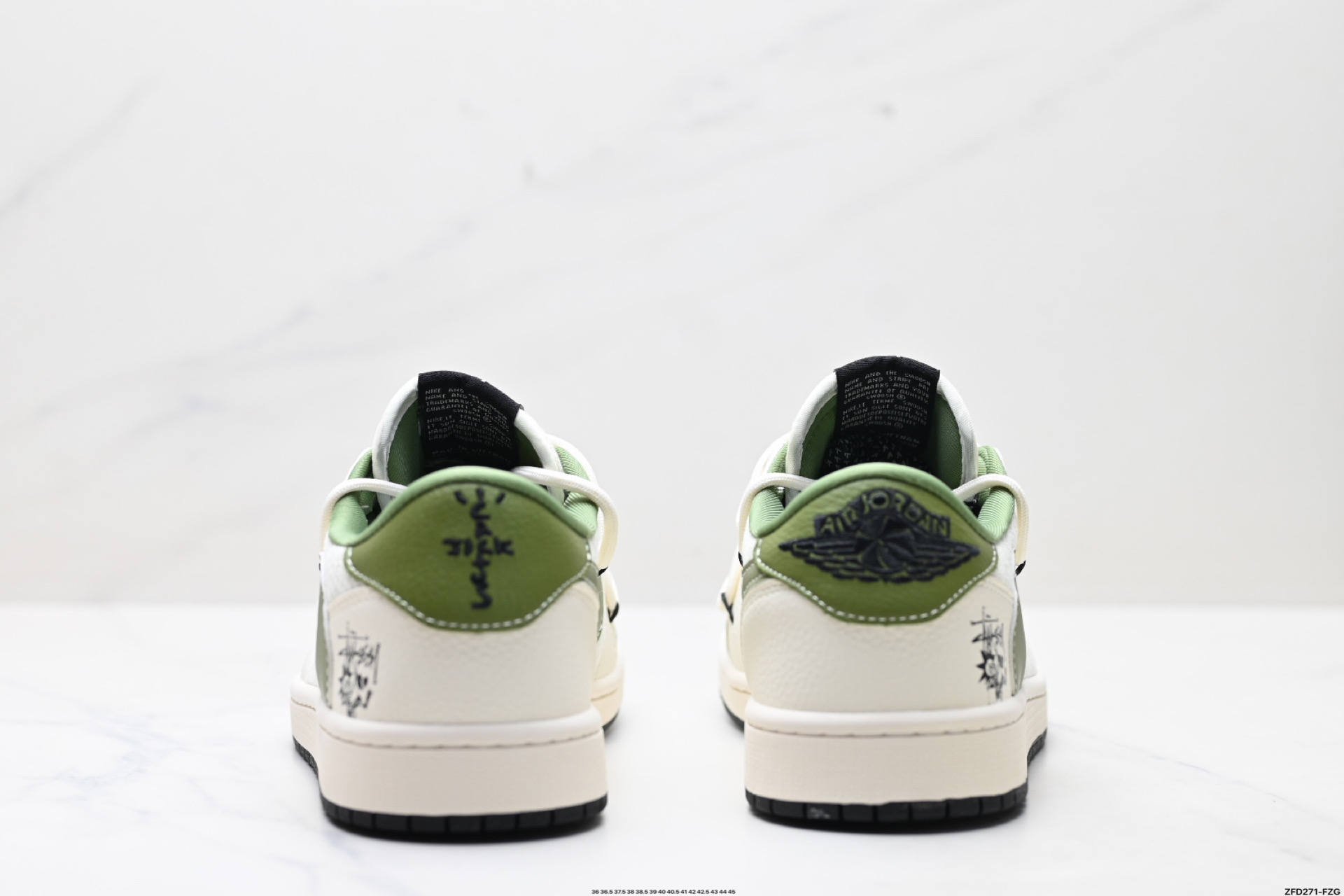 Nike Air Jordan 1 x Travis Scott AJ1倒勾 乔一倒钩 ‘DIY’定制 耐克 低帮文化篮球鞋 DM6868-104