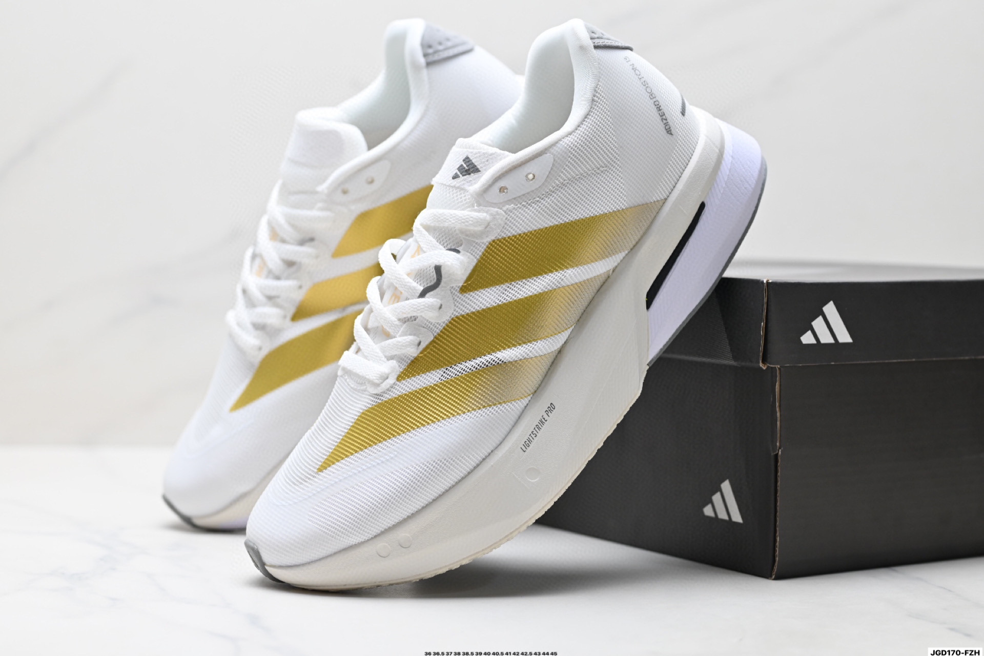 Adidas Adizero Boston 13 阿迪达斯 透气网眼竞速跑鞋Boost 缓震底 运动鞋 JR4790