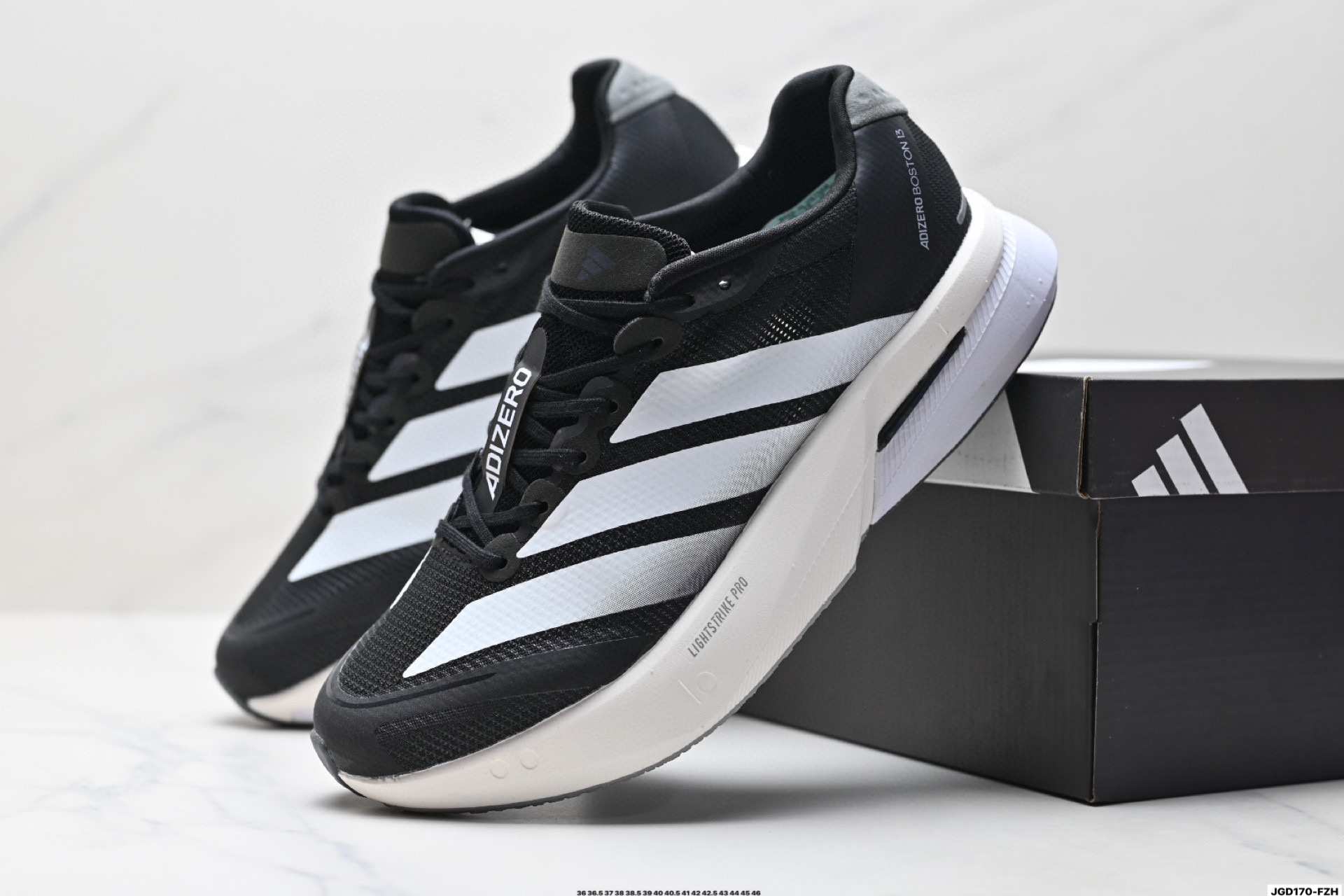 Adidas Adizero Boston 13 阿迪达斯 透气网眼竞速跑鞋Boost 缓震底 运动鞋 JR4790