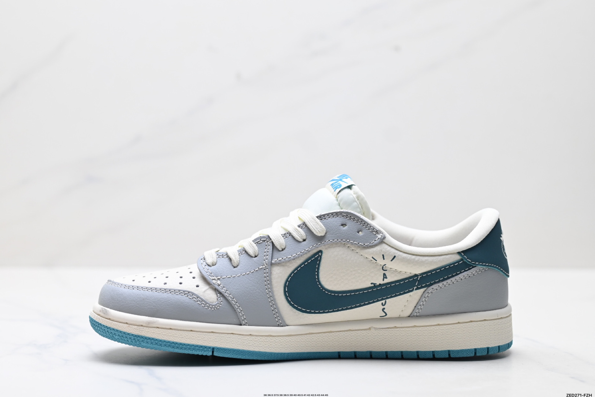 Nike Air Jordan 1 x Travis Scott AJ1倒勾 乔一倒钩 耐克 低帮文化篮球鞋 LD2025-026
