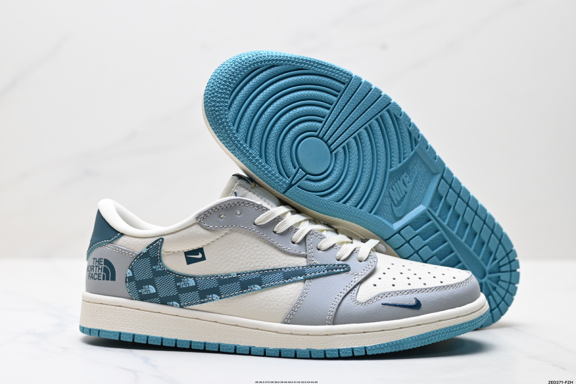 Nike Air Jordan 1 x Travis Scott AJ1倒勾 乔一倒钩 耐克 低帮文化篮球鞋 LD2025-026