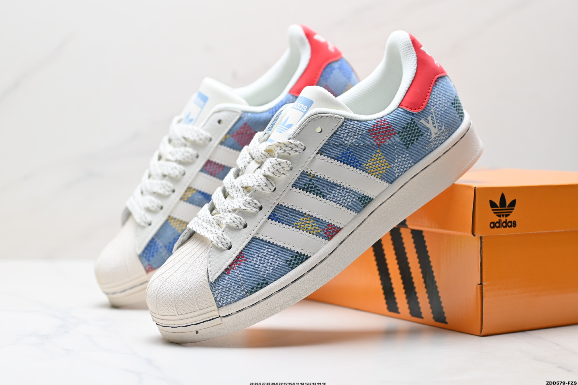 Adidas Originals Superstar 阿迪达斯 三叶草 贝壳头’DIY’系列低帮经典百搭休闲运动板鞋 HS3079