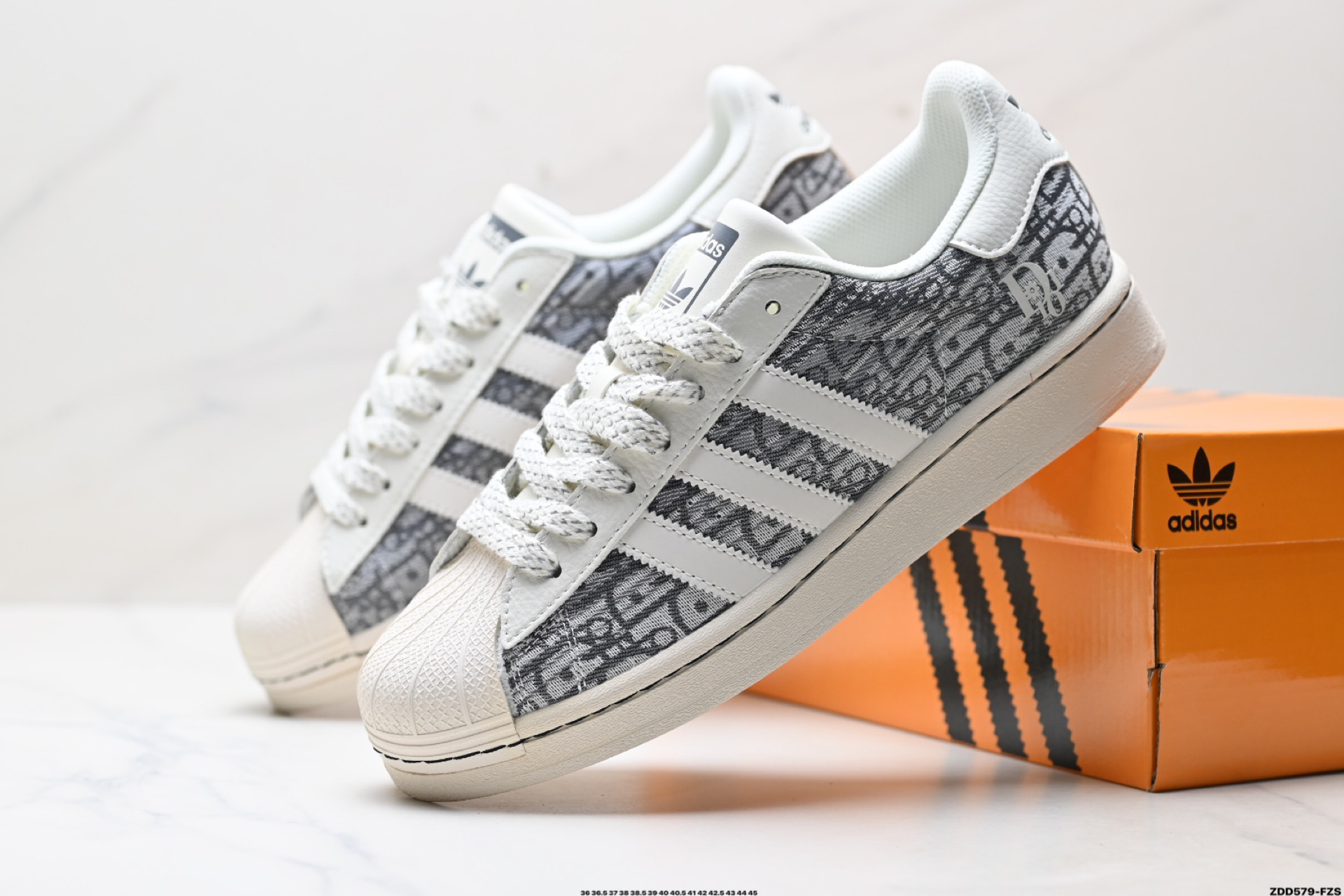 Adidas Originals Superstar 阿迪达斯 三叶草 贝壳头’DIY’系列低帮经典百搭休闲运动板鞋 HS3079