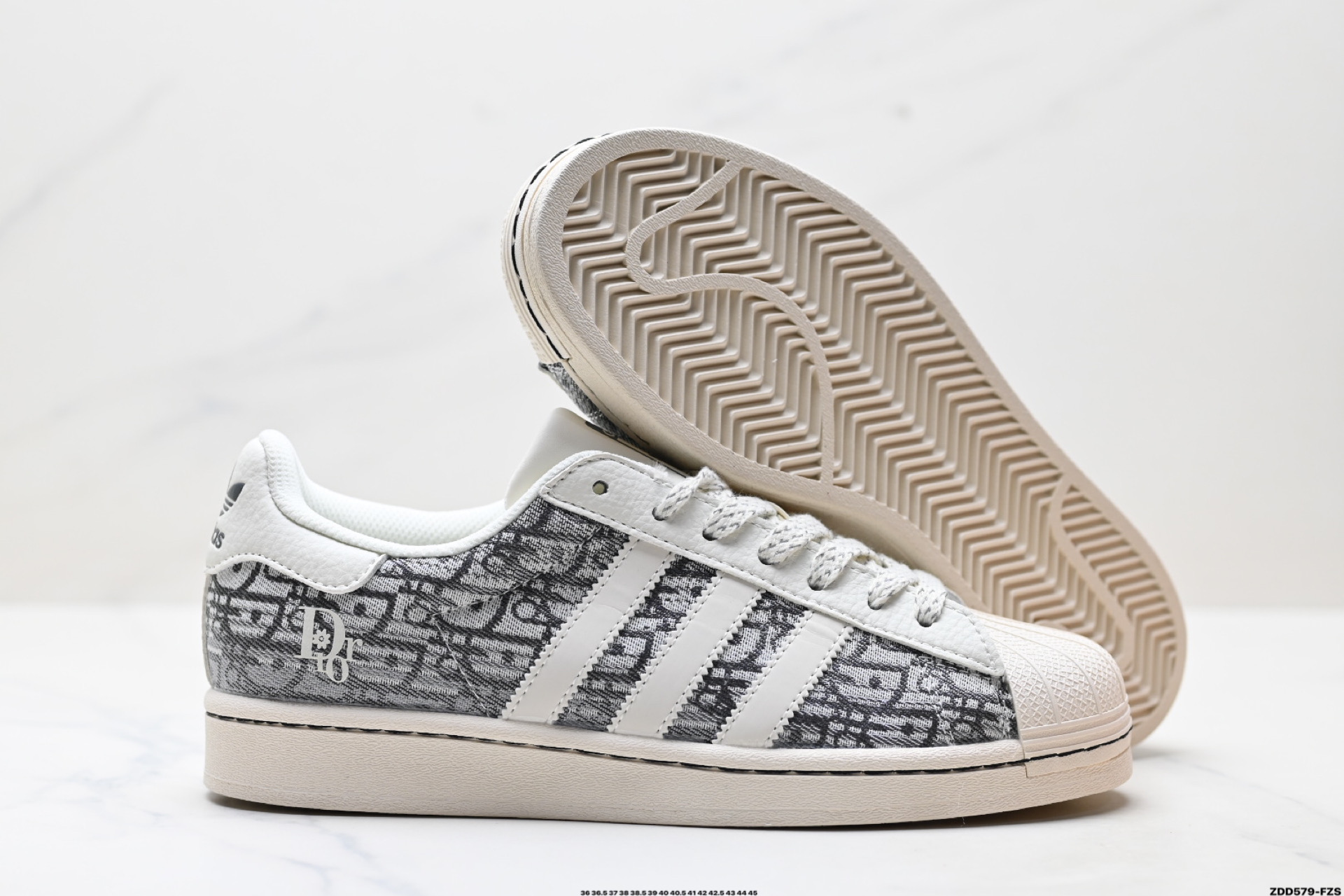 Adidas Originals Superstar 阿迪达斯 三叶草 贝壳头’DIY’系列低帮经典百搭休闲运动板鞋 HS3079