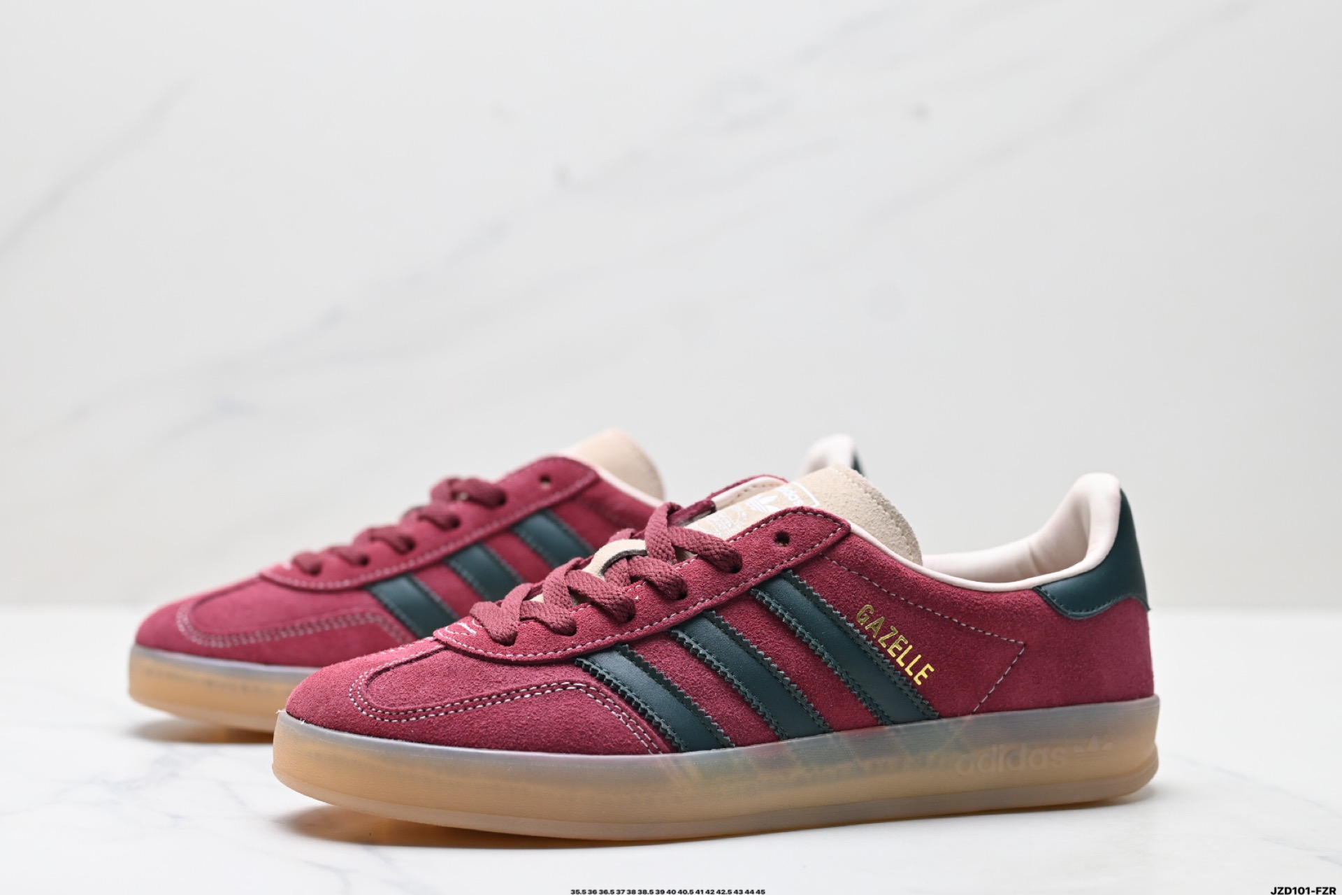 150 Adidas Originals Gazelle INdoor 三叶草休闲防滑耐磨低帮板鞋 JH5403