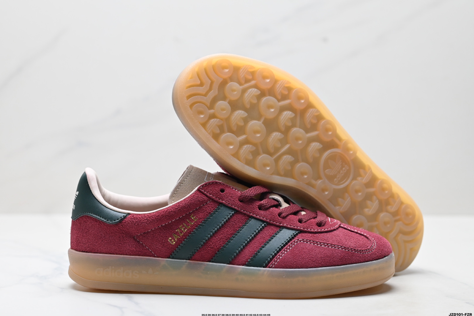 150 Adidas Originals Gazelle INdoor 三叶草休闲防滑耐磨低帮板鞋 JH5403