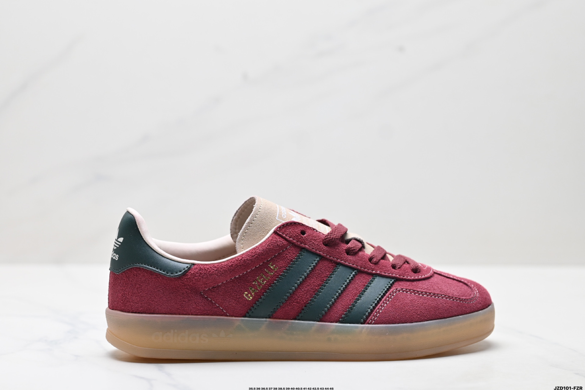 150 Adidas Originals Gazelle INdoor 三叶草休闲防滑耐磨低帮板鞋 JH5403