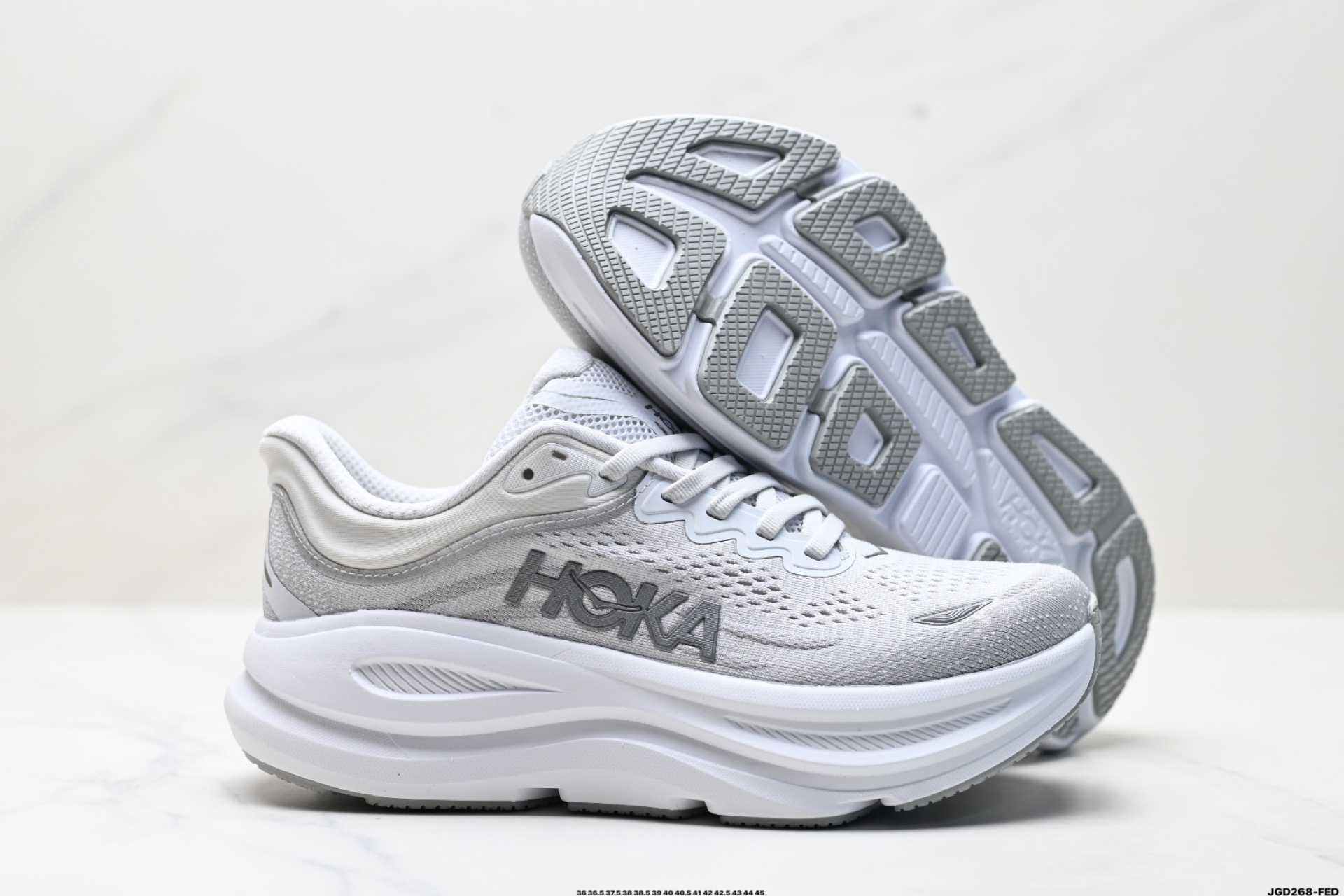 HOKA ONE ONE Bondi 9 复古舒适防滑耐磨 低帮 山地户外跑步鞋 1162011
