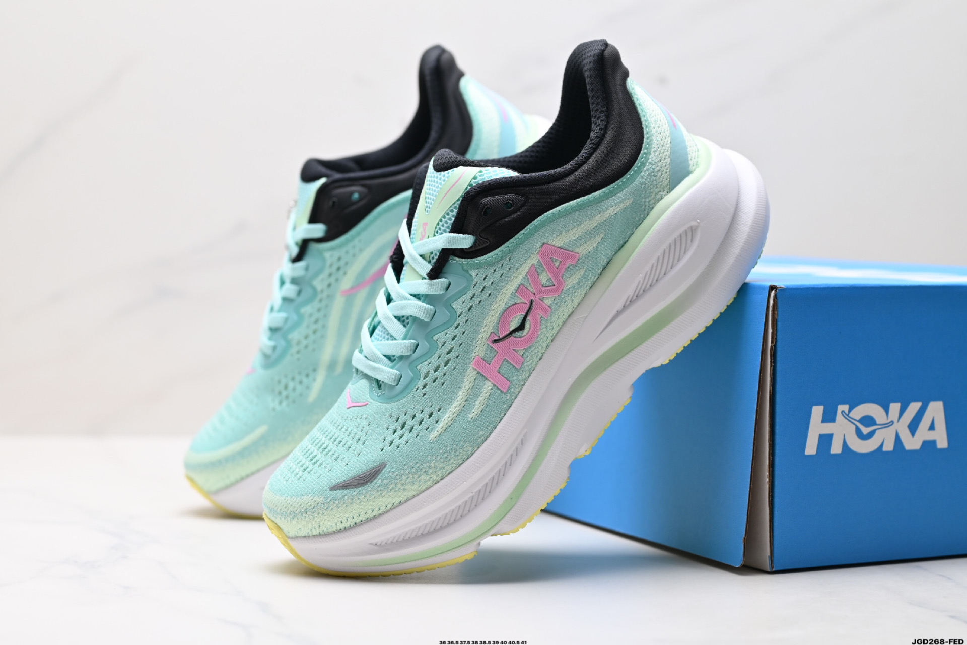 HOKA ONE ONE Bondi 9 复古舒适防滑耐磨 低帮 山地户外跑步鞋 1162011