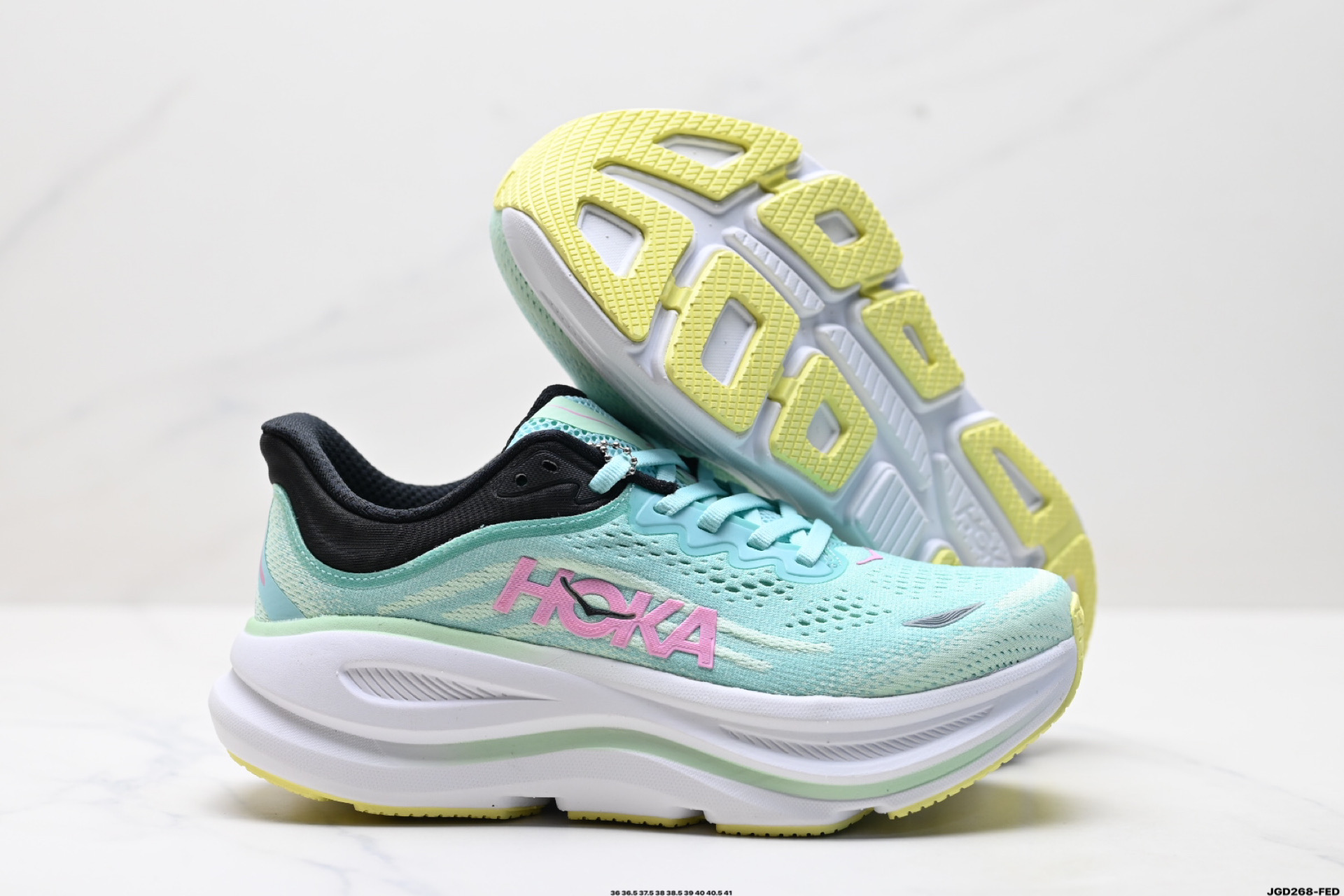 HOKA ONE ONE Bondi 9 复古舒适防滑耐磨 低帮 山地户外跑步鞋 1162011