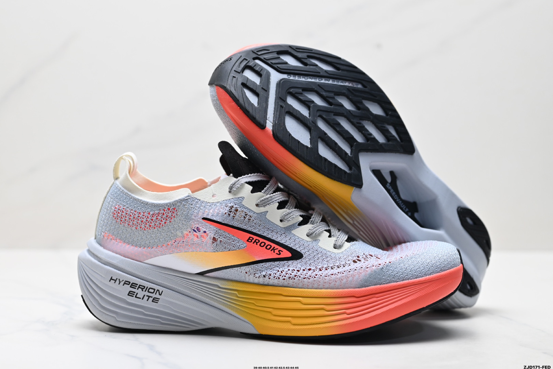 250 Brooks布鲁克斯 Hyperion Elite 4 舒适百搭防滑耐磨 低帮 越野竞速跑步鞋 100053 1D 134