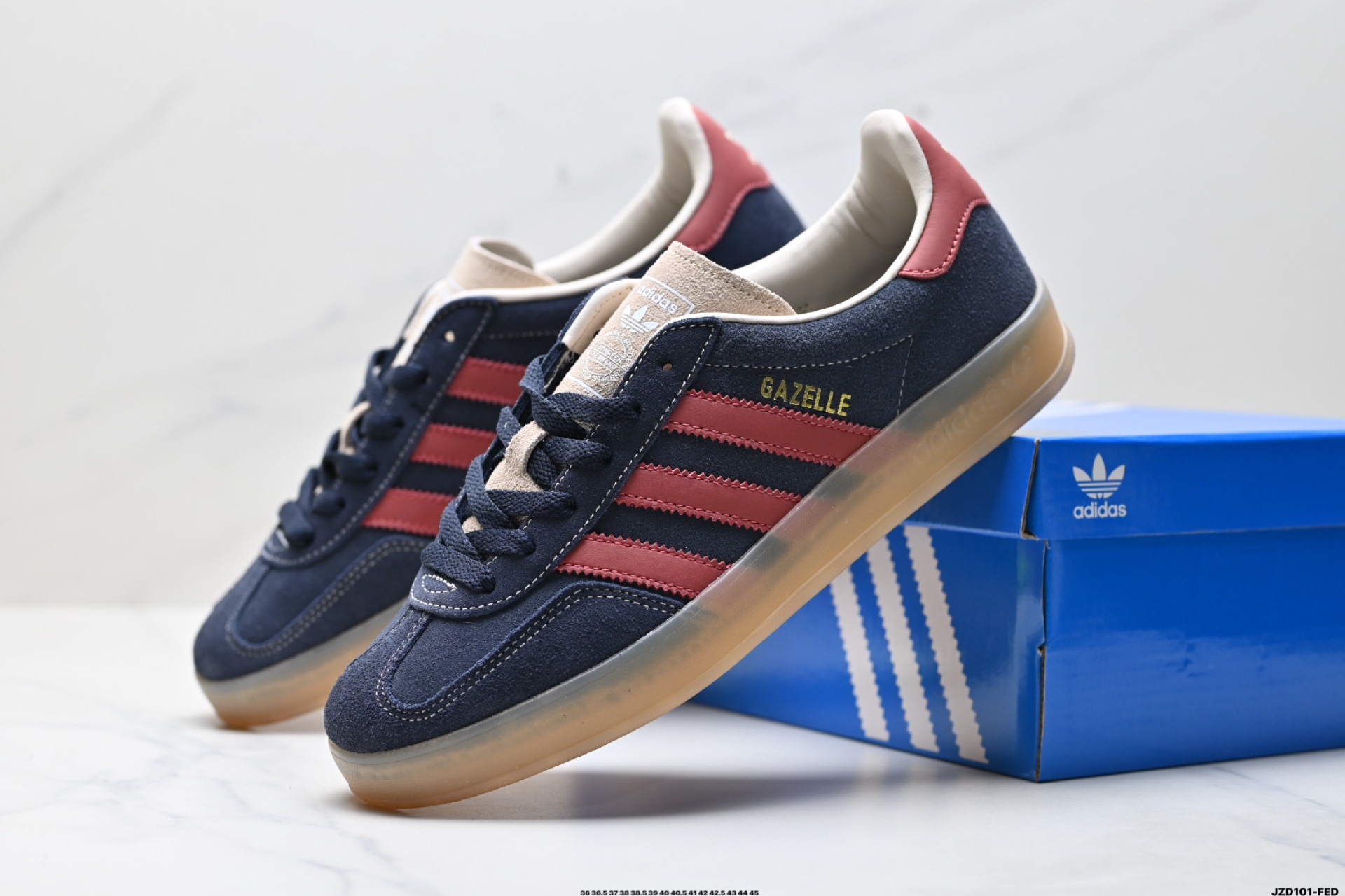 Adidas Originals Gazelle INdoor 三叶草休闲防滑耐磨低帮板鞋 JH5404