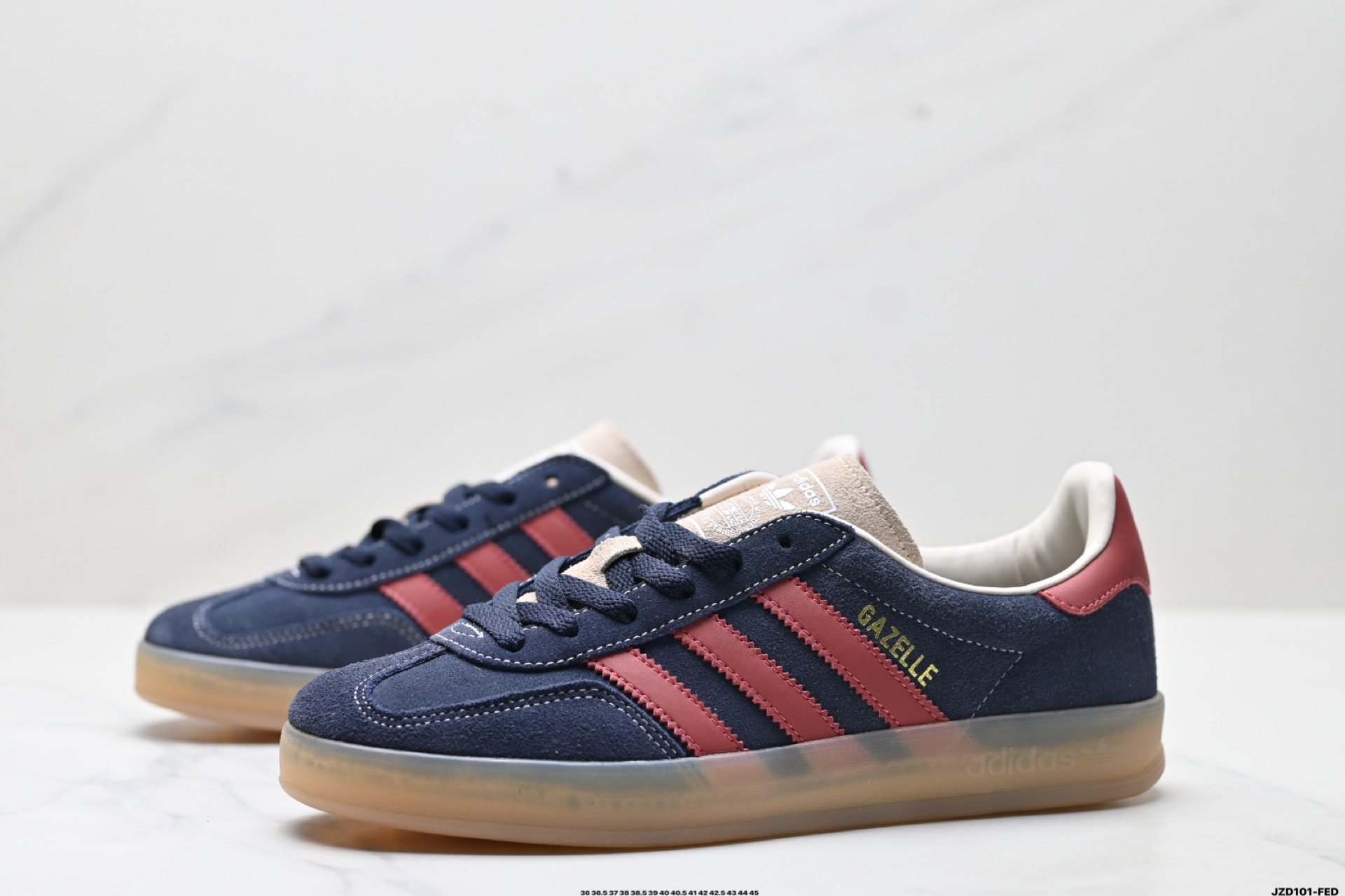 Adidas Originals Gazelle INdoor 三叶草休闲防滑耐磨低帮板鞋 JH5404