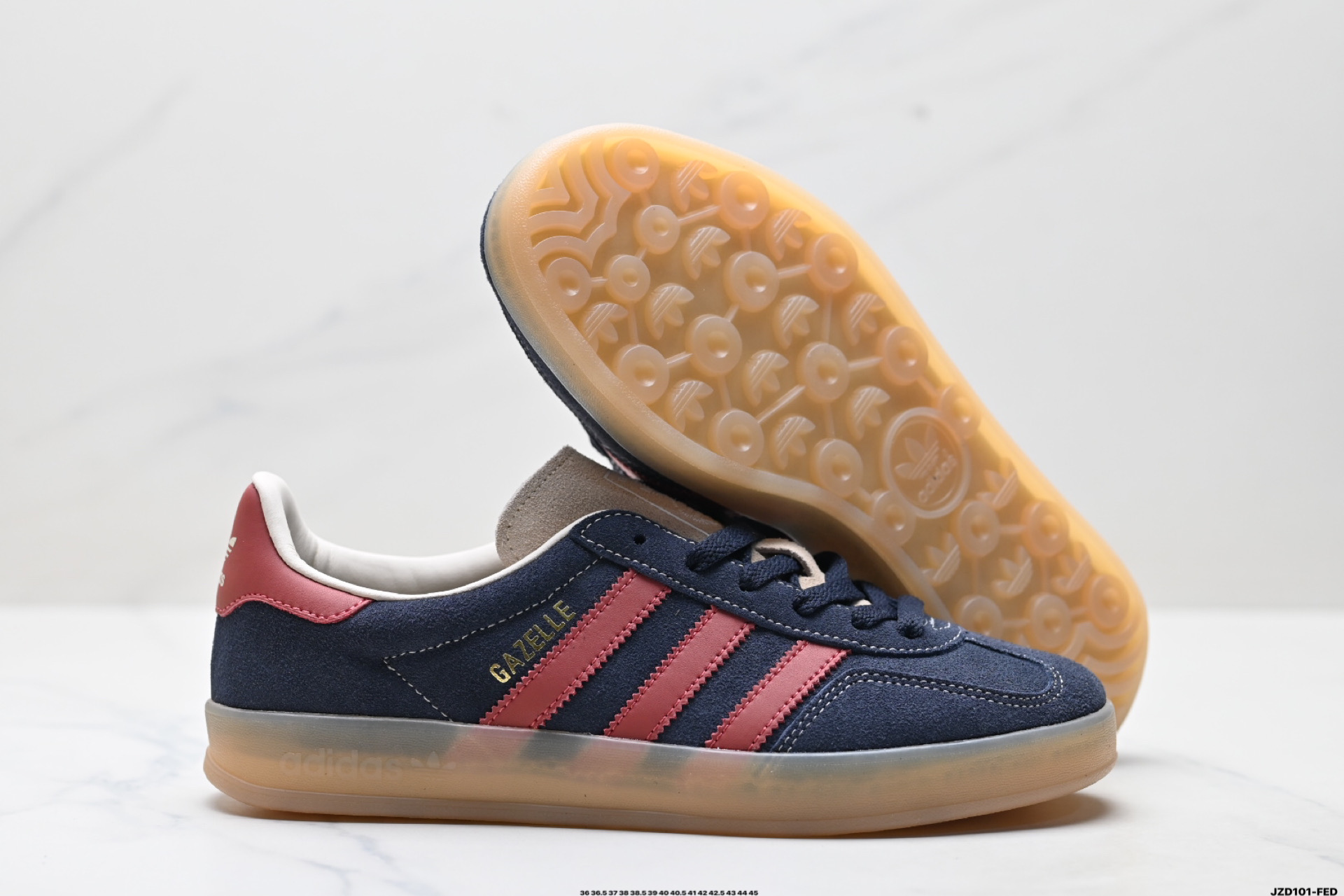 Adidas Originals Gazelle INdoor 三叶草休闲防滑耐磨低帮板鞋 JH5404