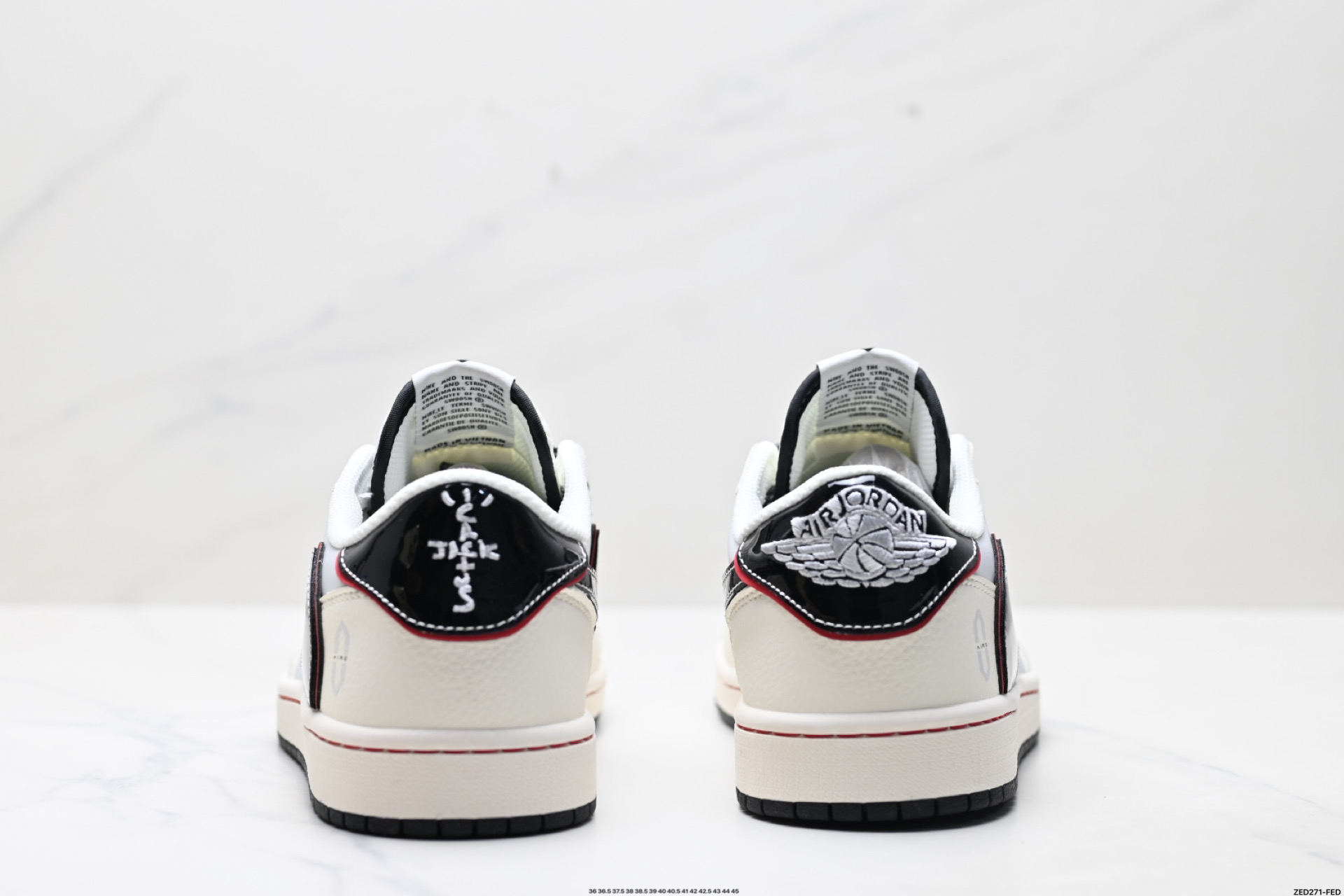 Nike Air Jordan 1 x Travis Scott AJ1倒勾 乔一倒钩 ‘DIY’定制 耐克 低帮文化篮球鞋 FC1688-238