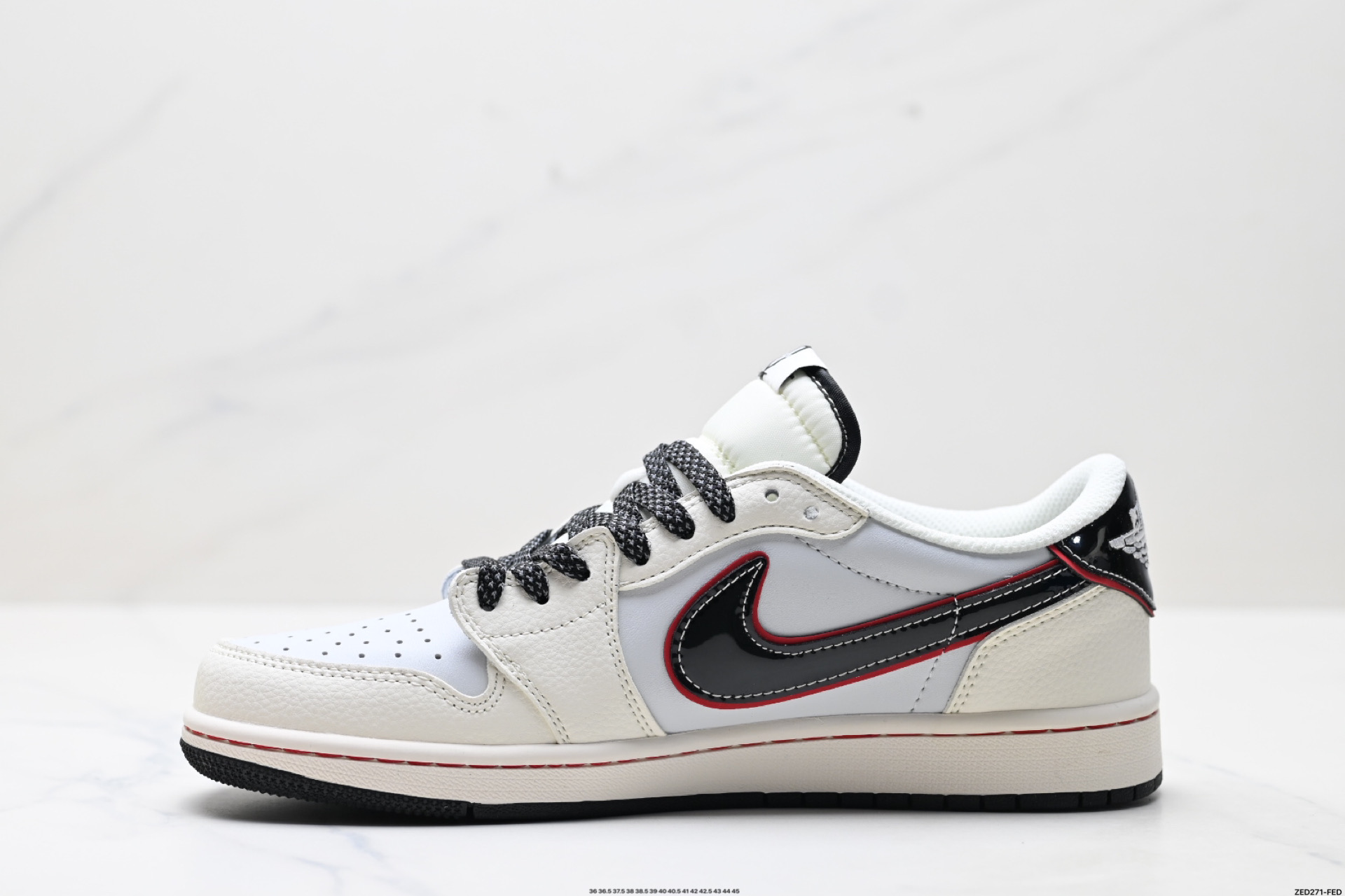 Nike Air Jordan 1 x Travis Scott AJ1倒勾 乔一倒钩 ‘DIY’定制 耐克 低帮文化篮球鞋 FC1688-238
