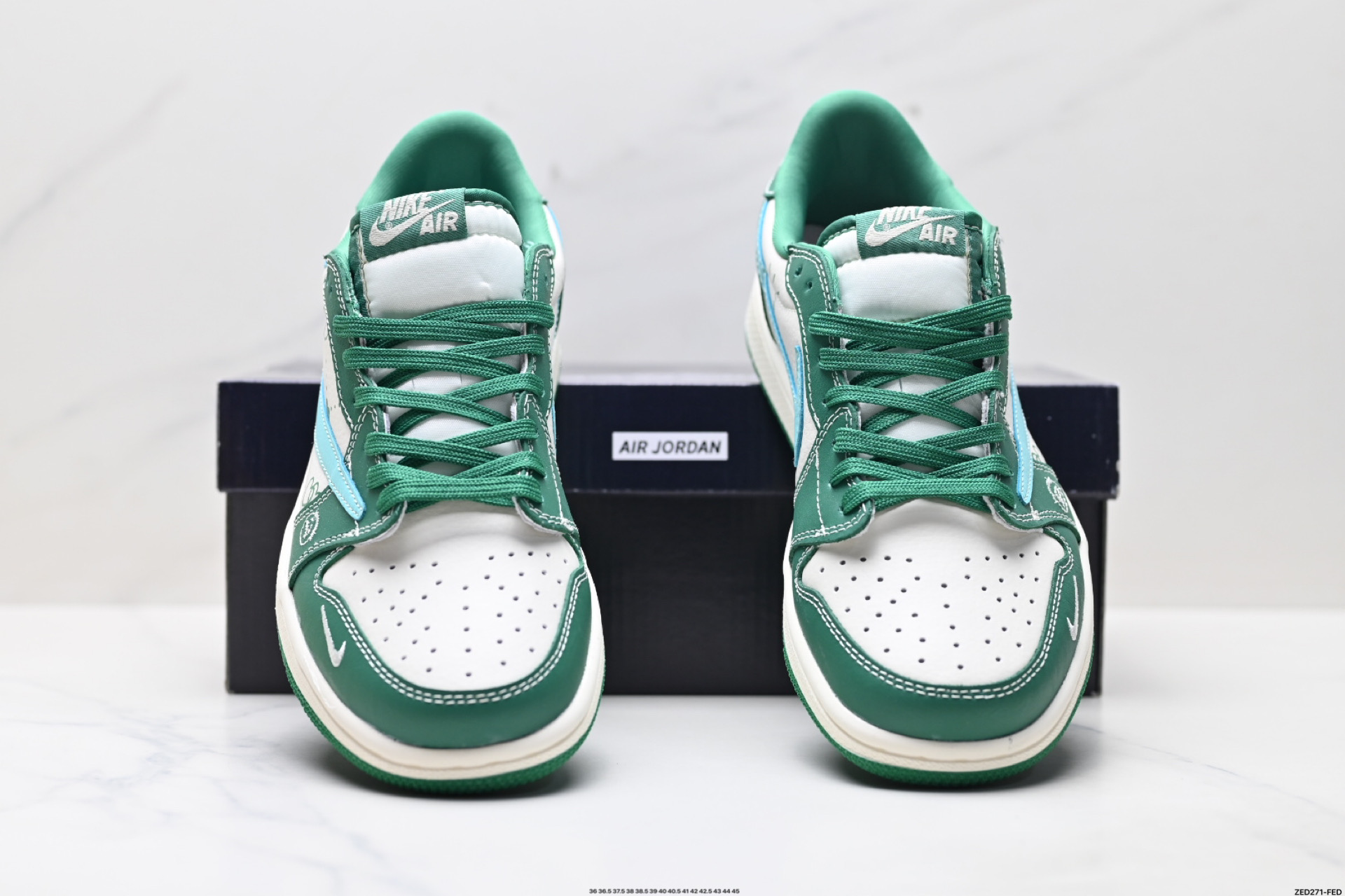 Nike Air Jordan 1 x Travis Scott AJ1倒勾 乔一倒钩 ‘DIY’定制 耐克 低帮文化篮球鞋 LD2025-030
