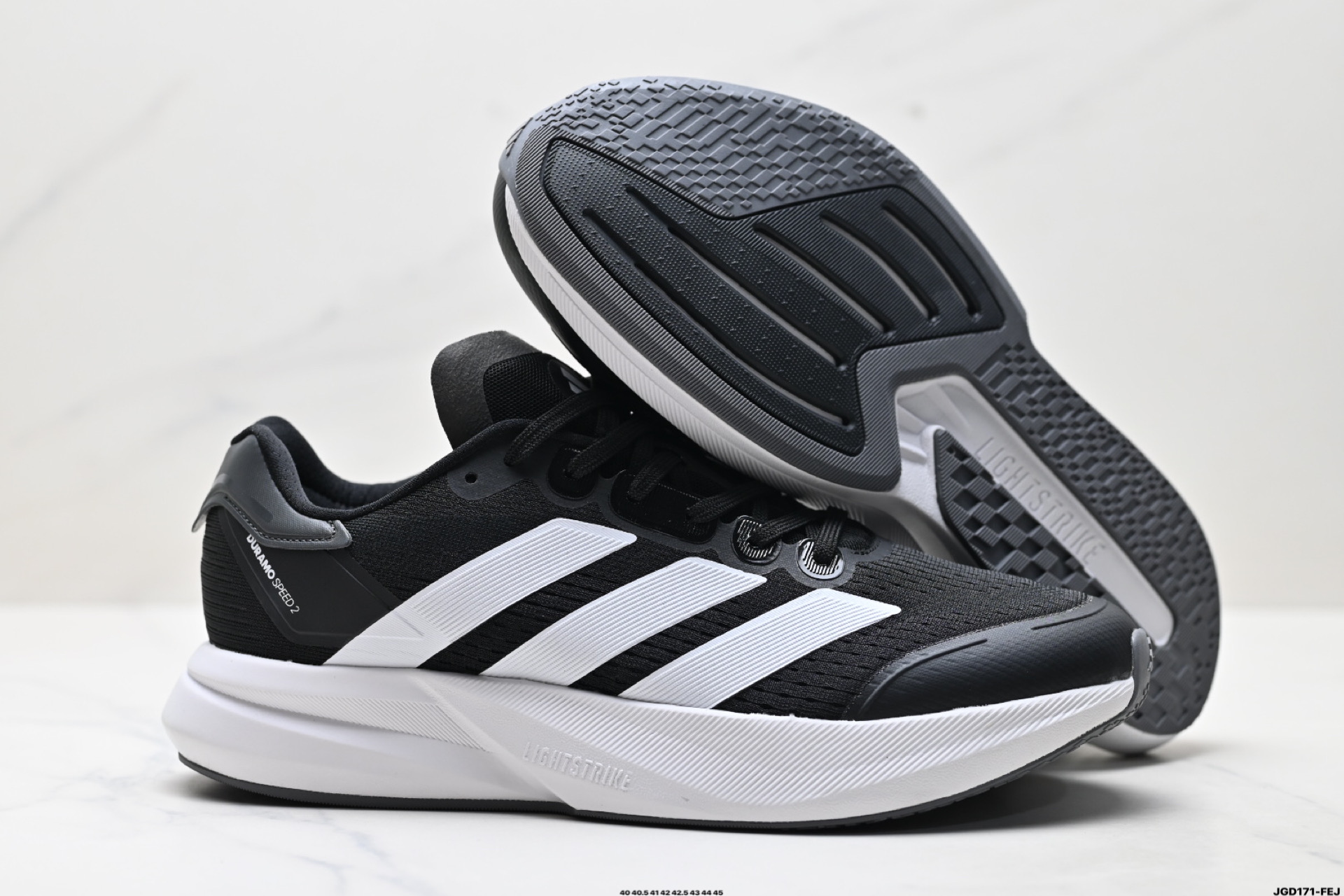 Adidas ADIZERO DURAMO SPEED 2 阿迪达斯 网面透气 轻盈跑鞋 IH8204