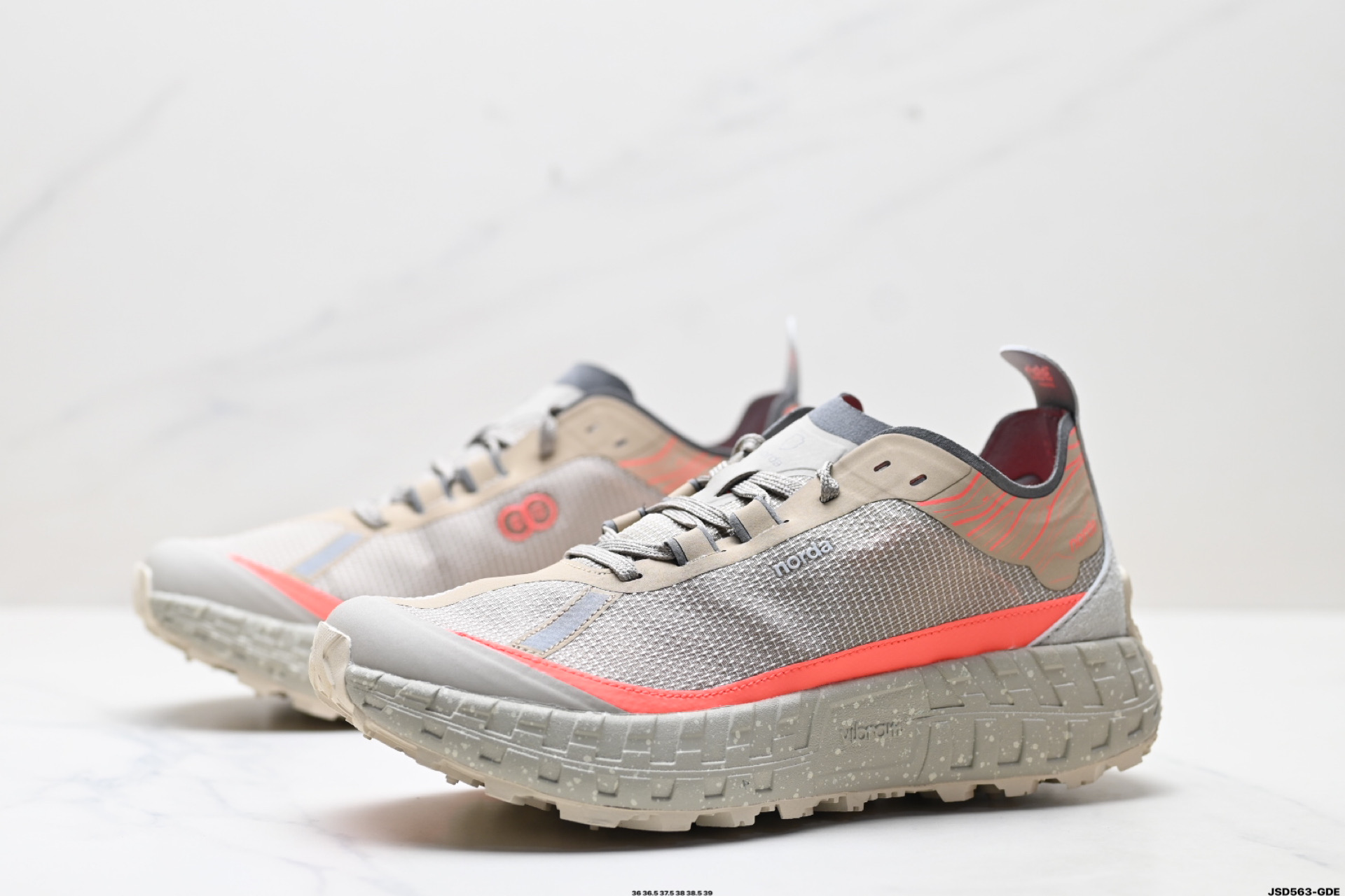 NORDA 001 厚底系带耐磨 低帮 户外 越野登山功能鞋 舒适鞋面  NORDA001-M-STLTHBLK-8