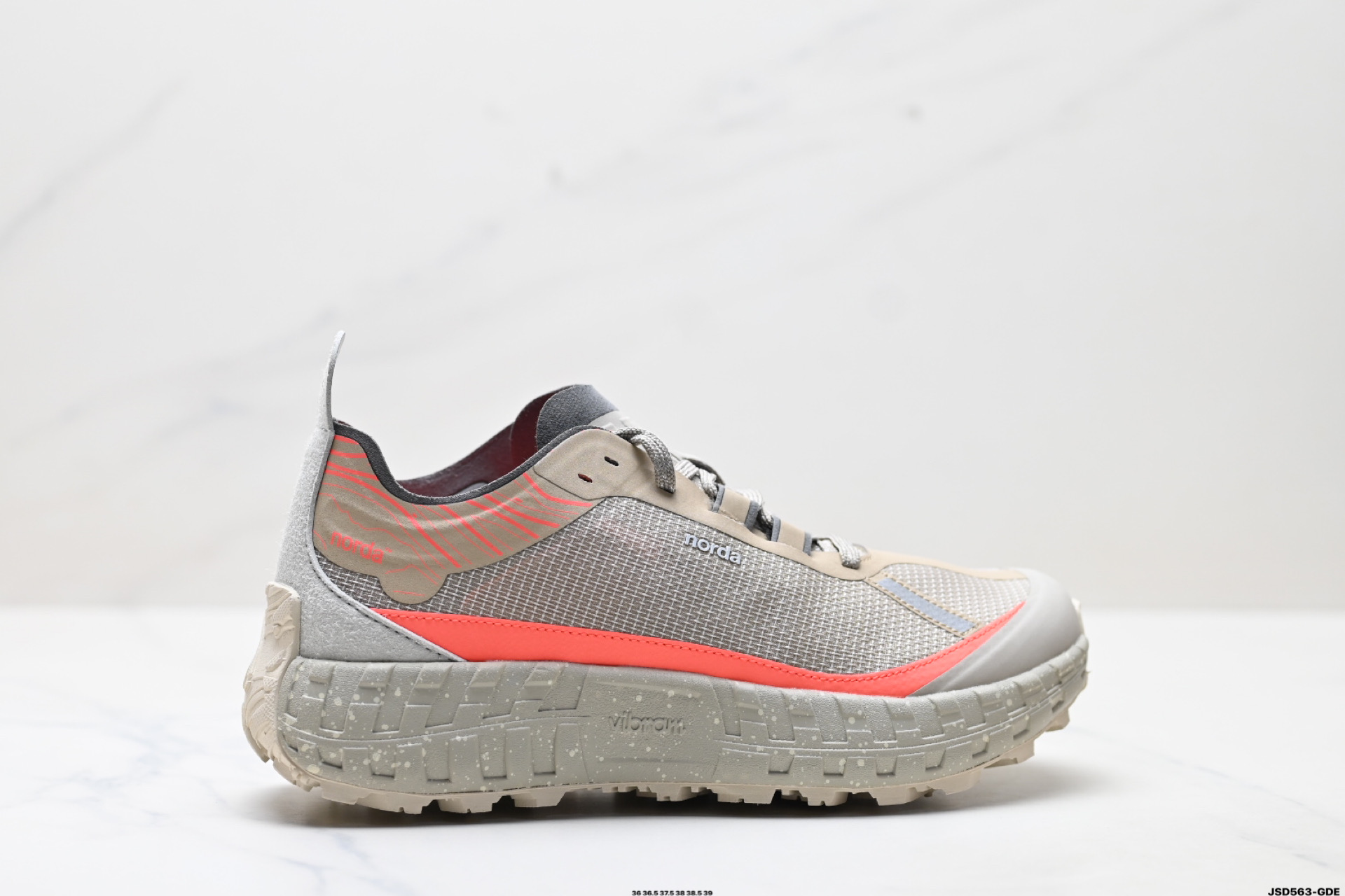 NORDA 001 厚底系带耐磨 低帮 户外 越野登山功能鞋 舒适鞋面  NORDA001-M-STLTHBLK-8