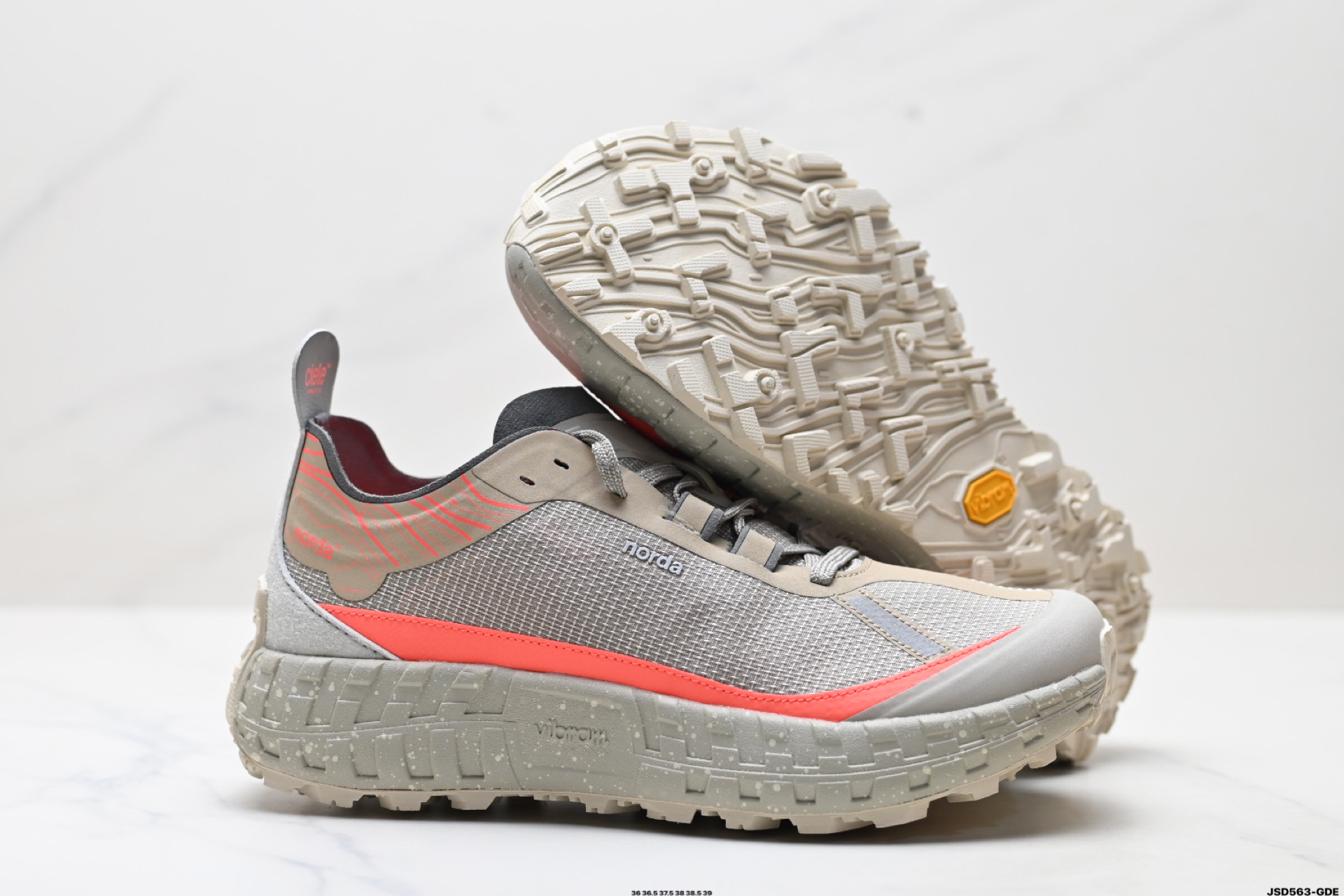 NORDA 001 厚底系带耐磨 低帮 户外 越野登山功能鞋 舒适鞋面  NORDA001-M-STLTHBLK-8