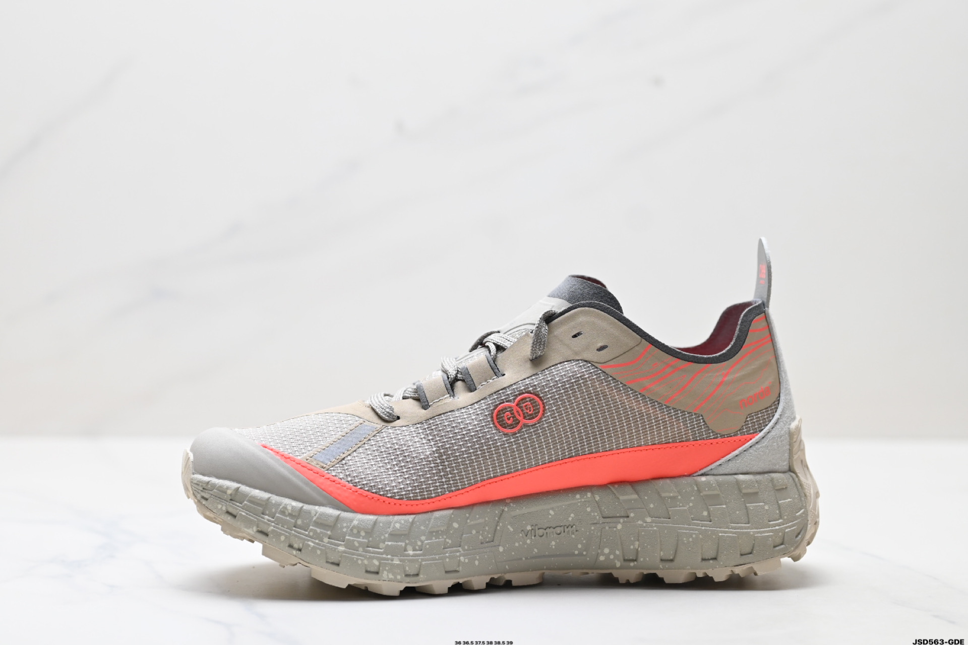 NORDA 001 厚底系带耐磨 低帮 户外 越野登山功能鞋 舒适鞋面  NORDA001-M-STLTHBLK-8