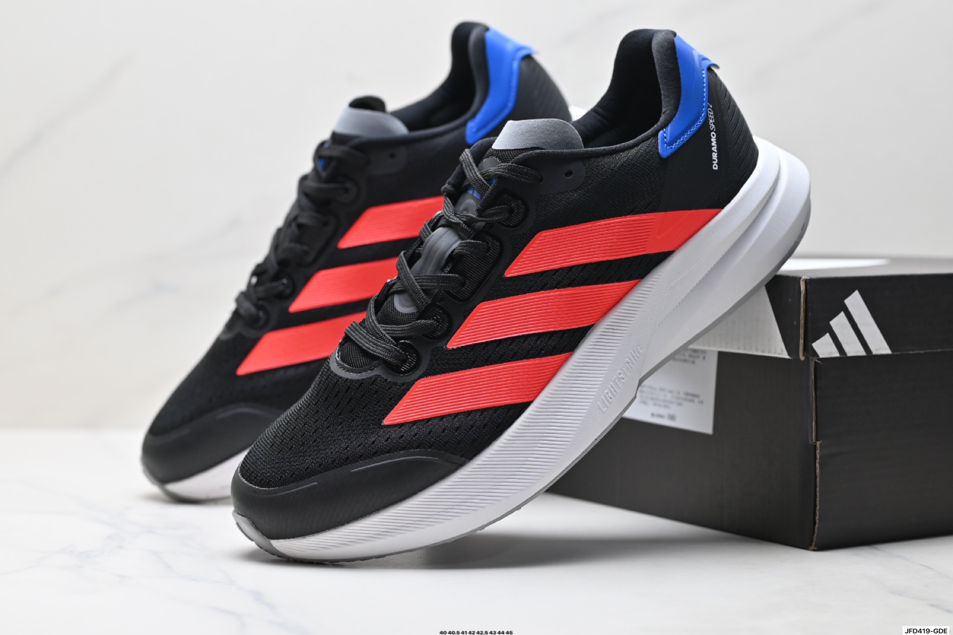 Adidas ADIZERO DURAMO SPEED 2 阿迪达斯 网面透气 轻盈跑鞋 JQ2200