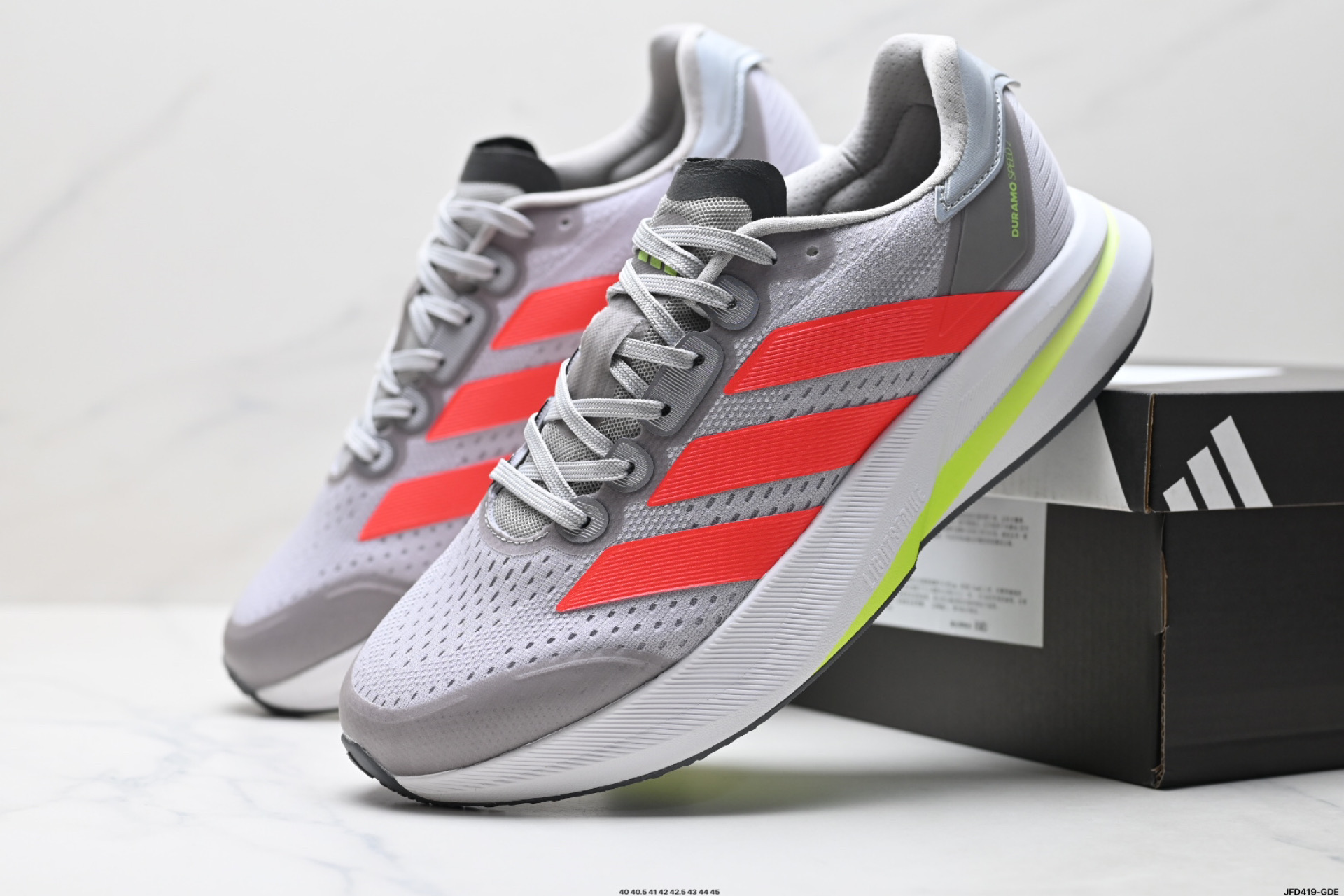 Adidas ADIZERO DURAMO SPEED 2 阿迪达斯 网面透气 轻盈跑鞋 JQ2200