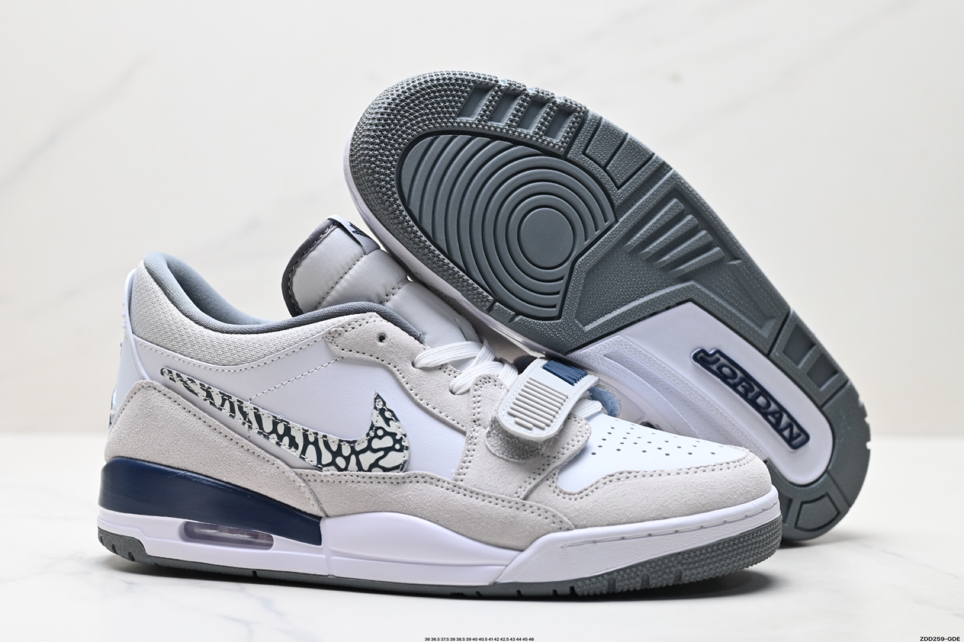 耐克Nike Air Jordan Legacy 312 Low”White/Grey Fog/Blue/Red“乔丹最强三合一混合版本低帮文化休闲运动篮球鞋 CD7069-124