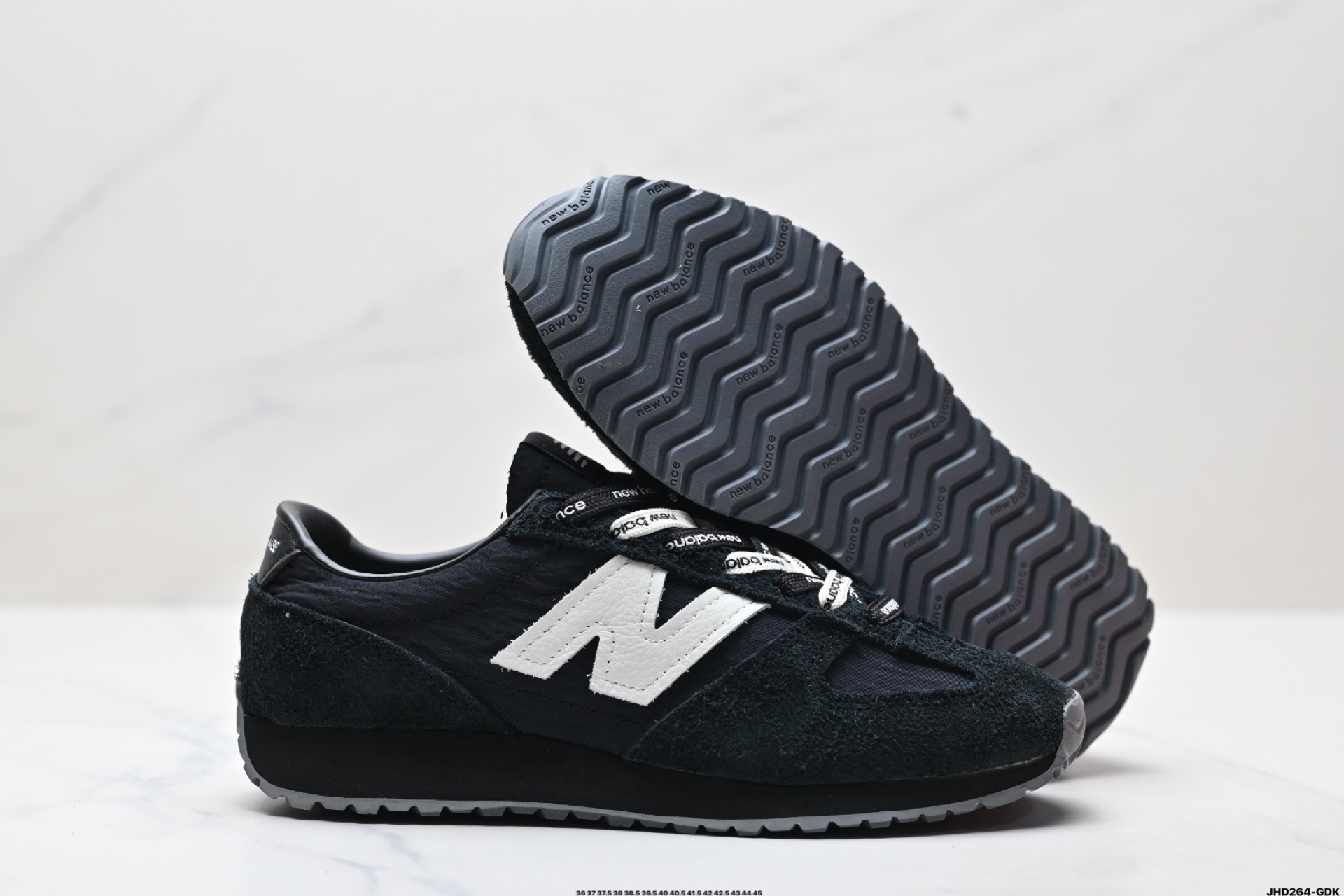 New Balance NB 471系列 织物牛剖层革 复古时尚 防滑耐磨低帮 生活休闲鞋 U471AE