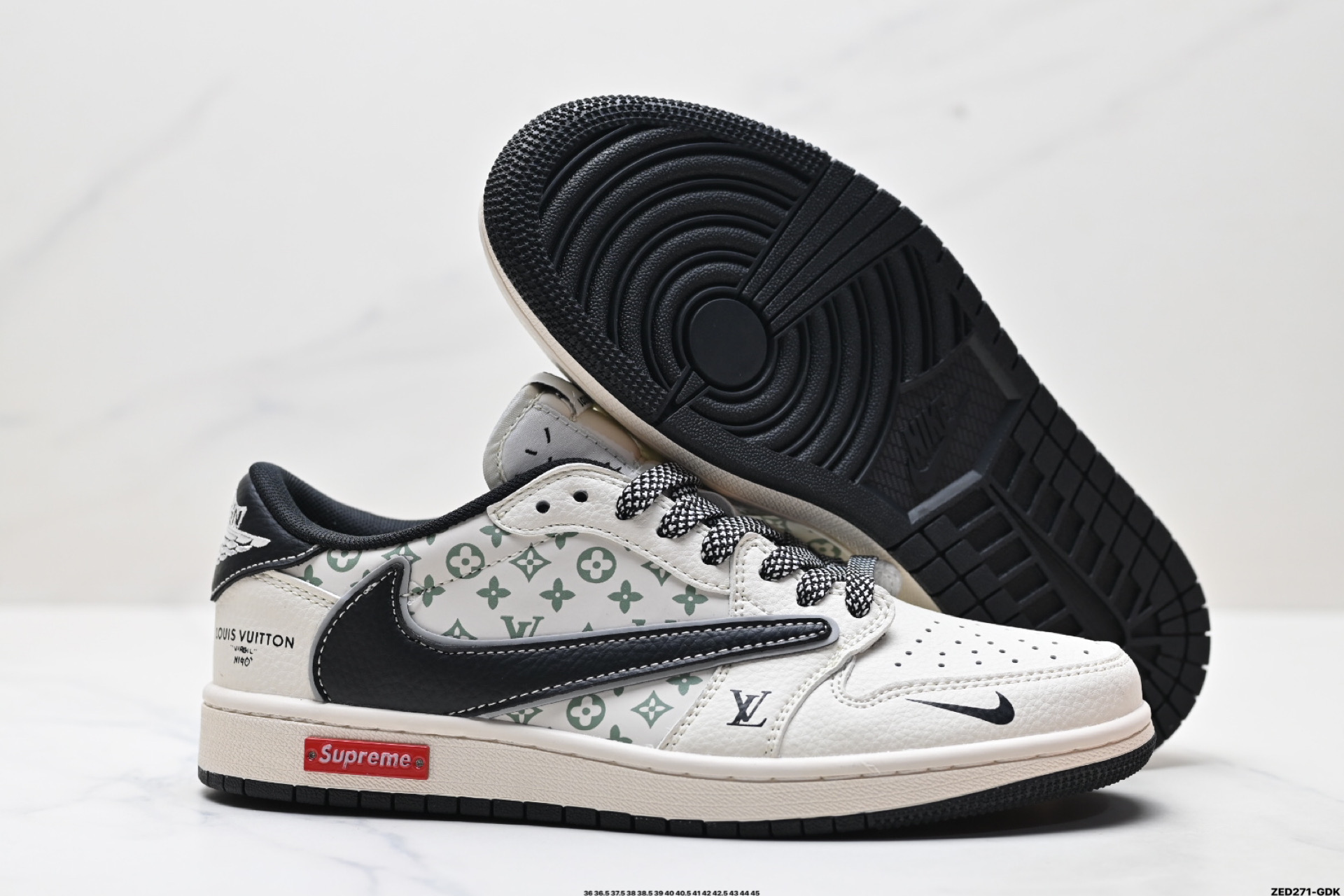 Nike Air Jordan 1 x Travis Scott AJ1倒勾 乔一倒钩 ‘DIY’定制 耐克 低帮文化篮球鞋 YX5066-335-High Quatity Cheap Brand wholesale wholesaler seller Clothes Bags handbags Sneakers Top Fashion Clothing Shoes from China Factory Chinese suppliers best Quality Beautiful Price Nike Air Jordan 1 x Travis Scott AJ1倒勾 乔一倒钩 ‘DIY’定制 耐克 低帮文化篮球鞋 YX5066-335