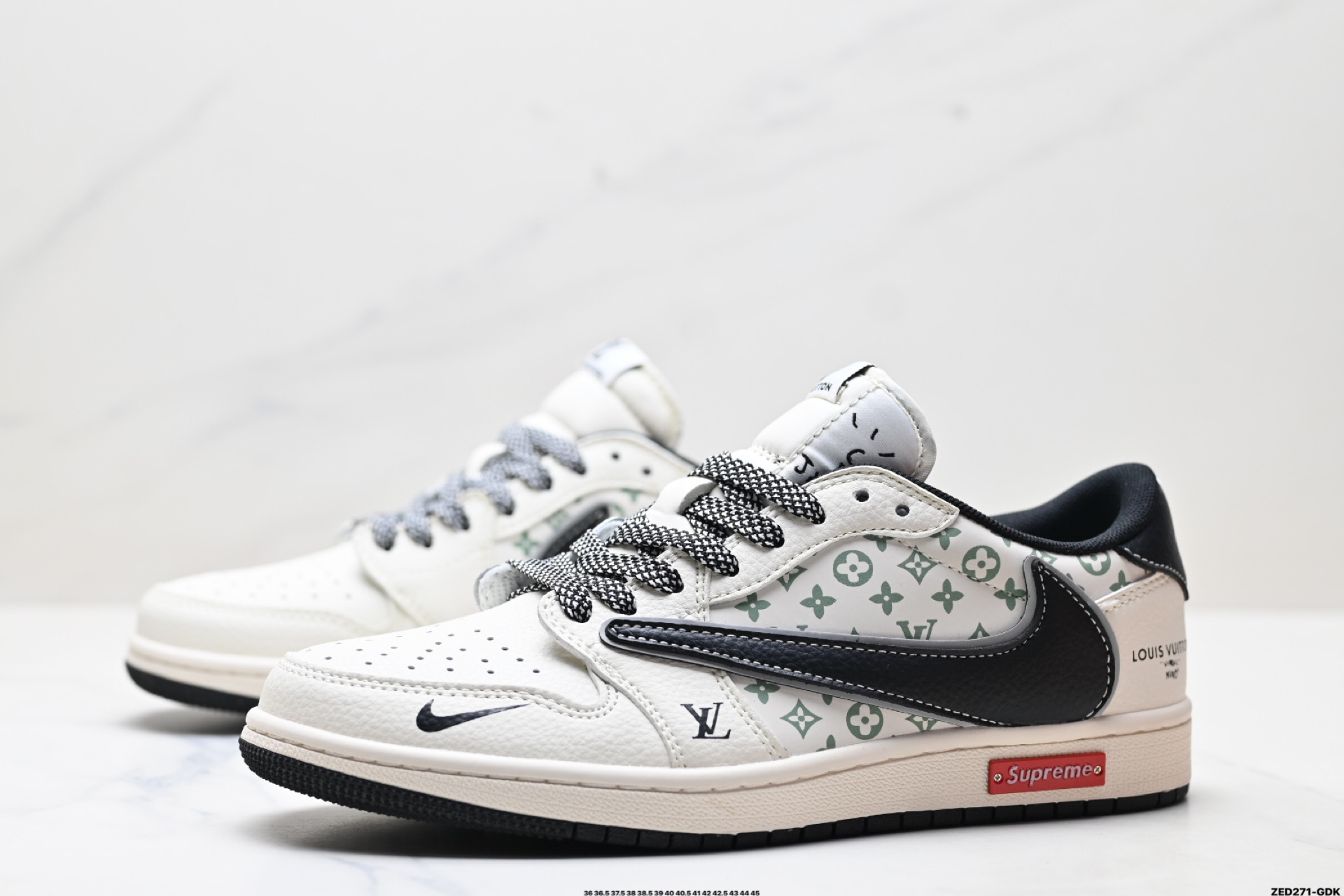 Nike Air Jordan 1 x Travis Scott AJ1倒勾 乔一倒钩 ‘DIY’定制 耐克 低帮文化篮球鞋 YX5066-335-High Quatity Cheap Brand wholesale wholesaler seller Clothes Bags handbags Sneakers Top Fashion Clothing Shoes from China Factory Chinese suppliers best Quality Beautiful Price Nike Air Jordan 1 x Travis Scott AJ1倒勾 乔一倒钩 ‘DIY’定制 耐克 低帮文化篮球鞋 YX5066-335