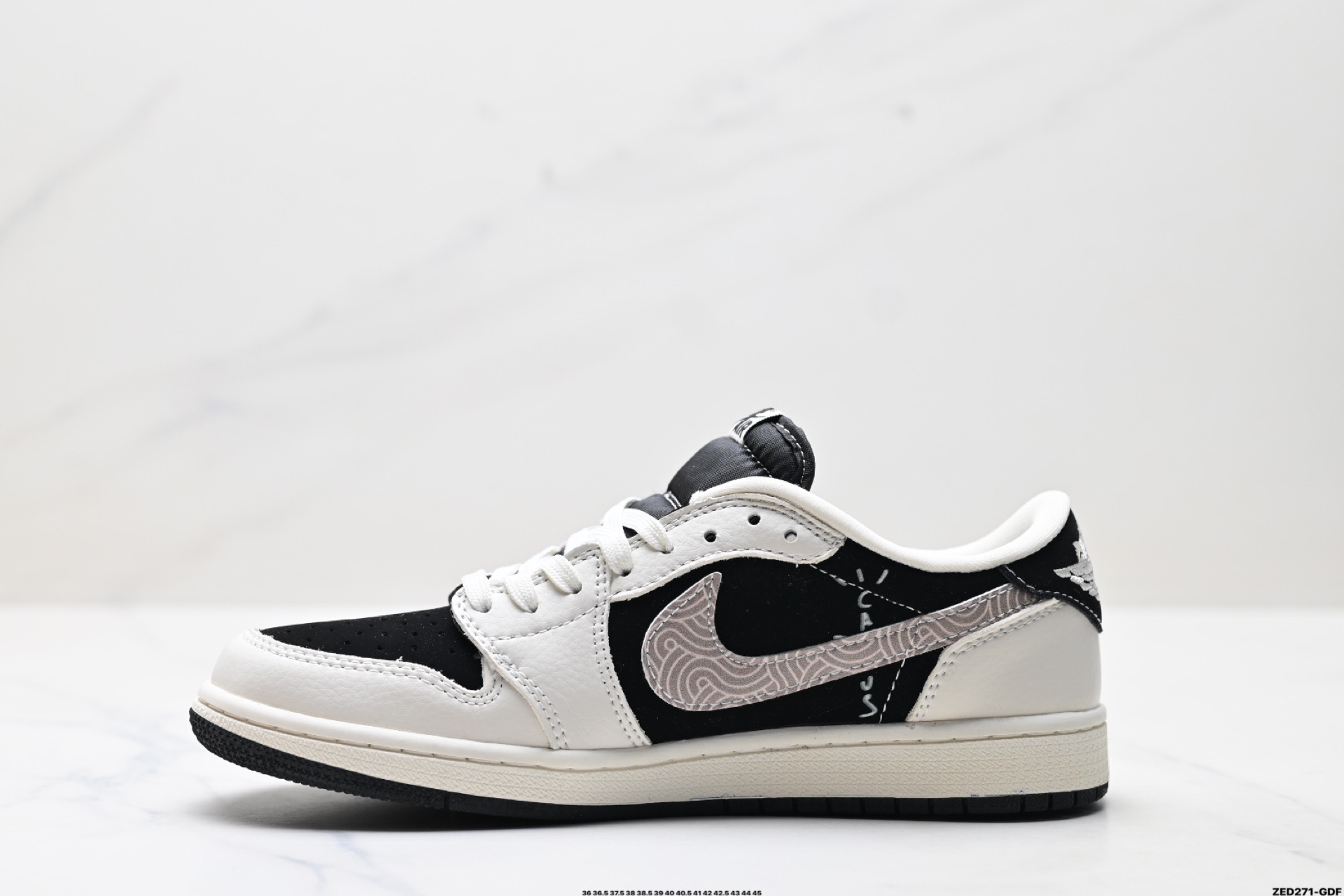 Nike Air Jordan 1 x Travis Scott AJ1倒勾 乔一倒钩 ‘DIY’定制 耐克 低帮文化篮球鞋 XS2024-047-High Quatity Cheap Brand wholesale wholesaler seller Clothes Bags handbags Sneakers Top Fashion Clothing Shoes from China Factory Chinese suppliers best Quality Beautiful Price Nike Air Jordan 1 x Travis Scott AJ1倒勾 乔一倒钩 ‘DIY’定制 耐克 低帮文化篮球鞋 XS2024-047