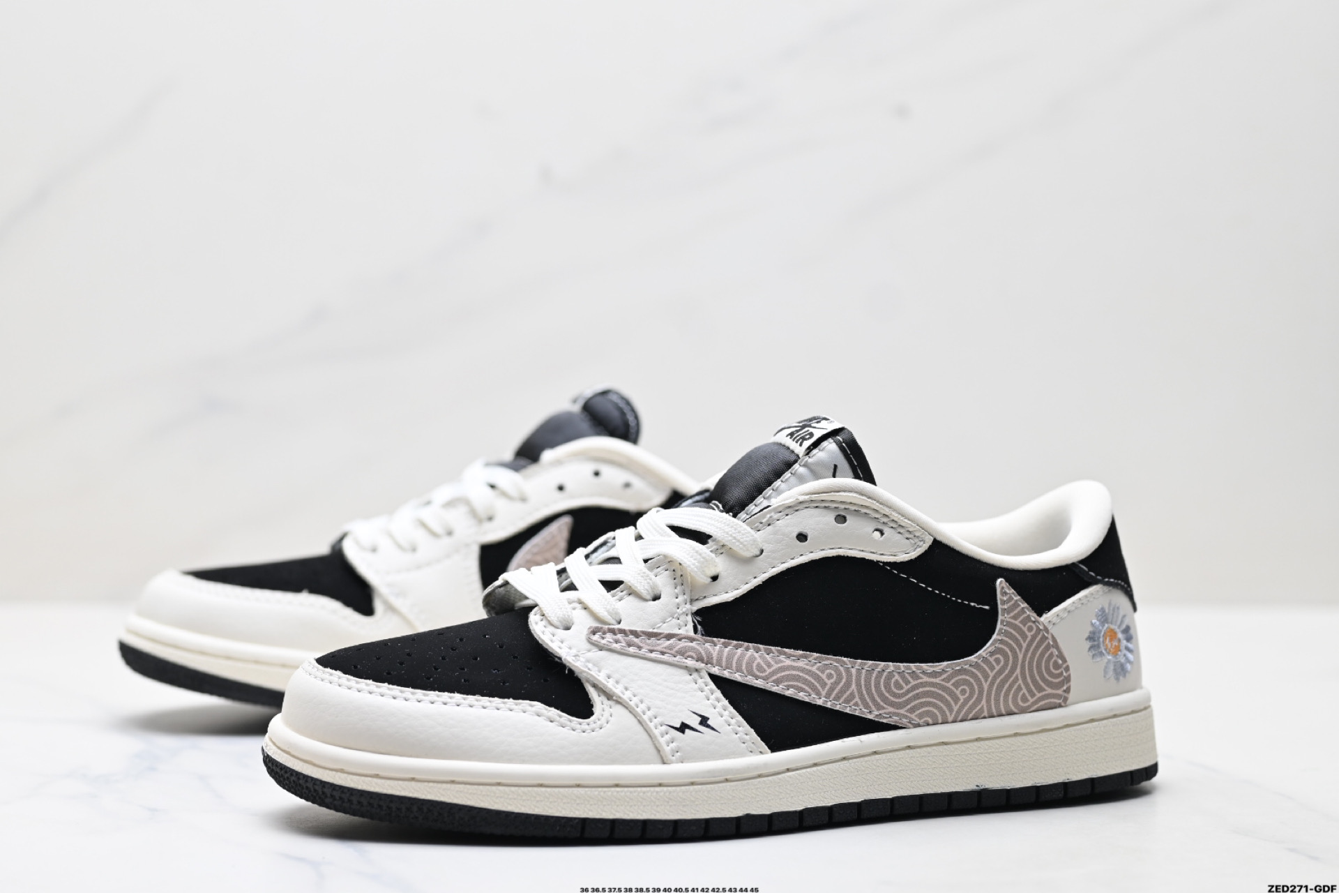 Nike Air Jordan 1 x Travis Scott AJ1倒勾 乔一倒钩 ‘DIY’定制 耐克 低帮文化篮球鞋 XS2024-047-High Quatity Cheap Brand wholesale wholesaler seller Clothes Bags handbags Sneakers Top Fashion Clothing Shoes from China Factory Chinese suppliers best Quality Beautiful Price Nike Air Jordan 1 x Travis Scott AJ1倒勾 乔一倒钩 ‘DIY’定制 耐克 低帮文化篮球鞋 XS2024-047