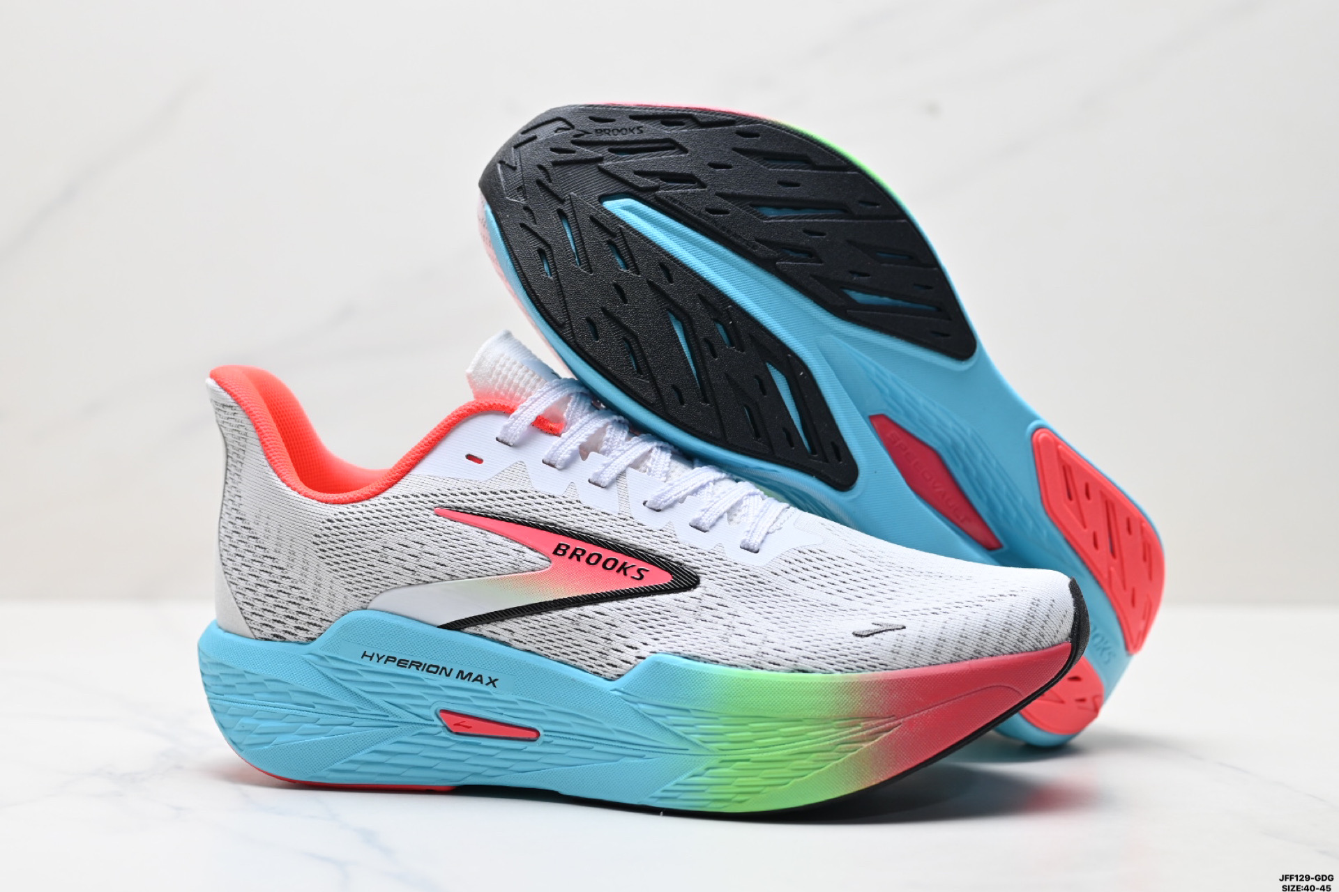 BROOKS布鲁克斯Hyperion Max 2 烈风2 减震竞速马拉松专业跑鞋 110434 1D 409