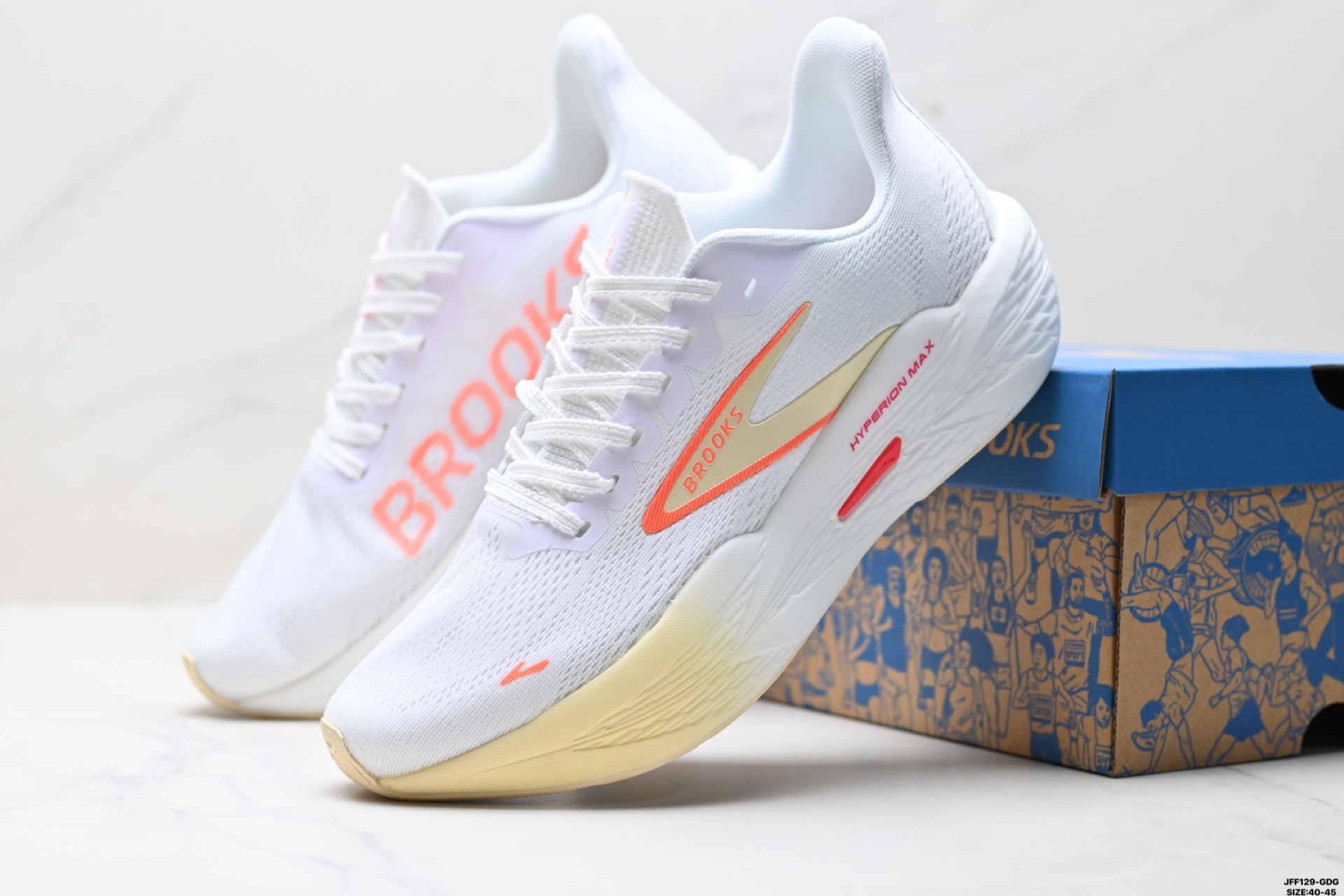 BROOKS布鲁克斯Hyperion Max 2 烈风2 减震竞速马拉松专业跑鞋 110434 1D 409