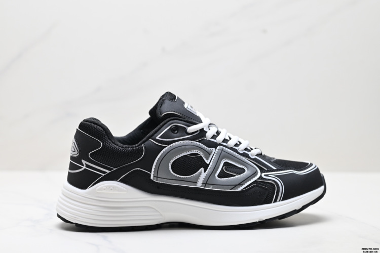 Dior B30 Series Black Technical Knit Mesh Sneakers with 'CD' Signature 1 Dior B30 Series Black Technical Knit Mesh Sneakers with ‘CD’ Signature
