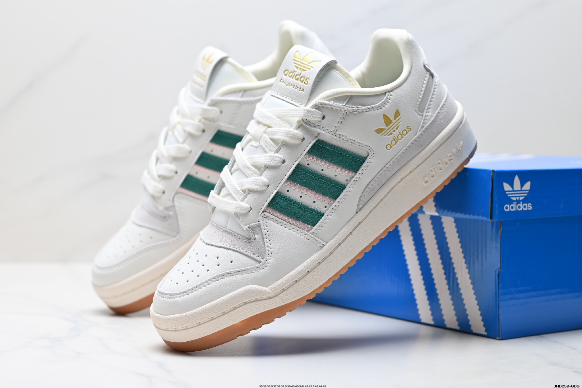 Adidas Forum LOW CL三叶草低邦 经典魔术贴复古板鞋 男女潮流头层皮休闲鞋 IF7220