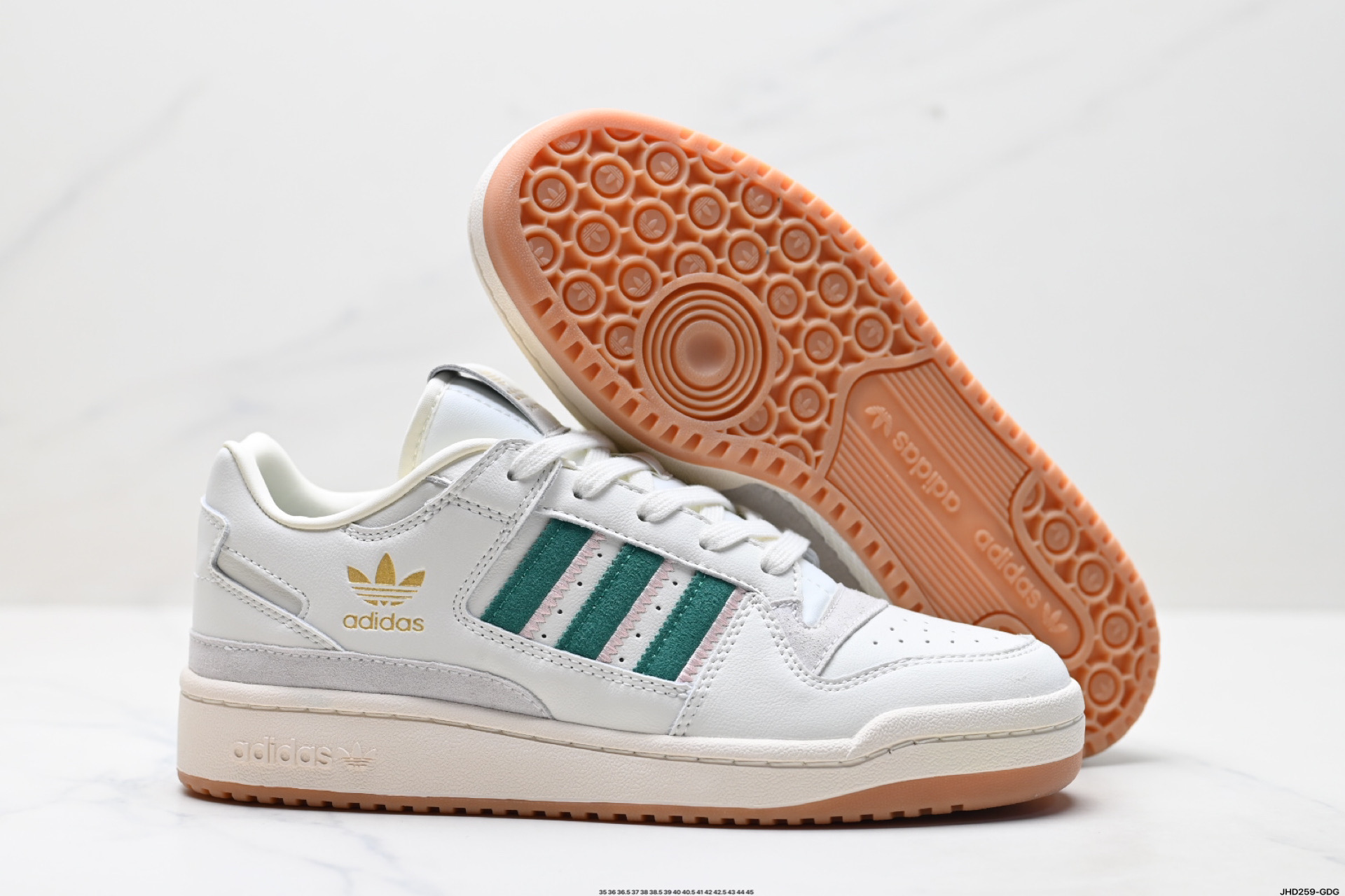 Adidas Forum LOW CL三叶草低邦 经典魔术贴复古板鞋 男女潮流头层皮休闲鞋 IF7220