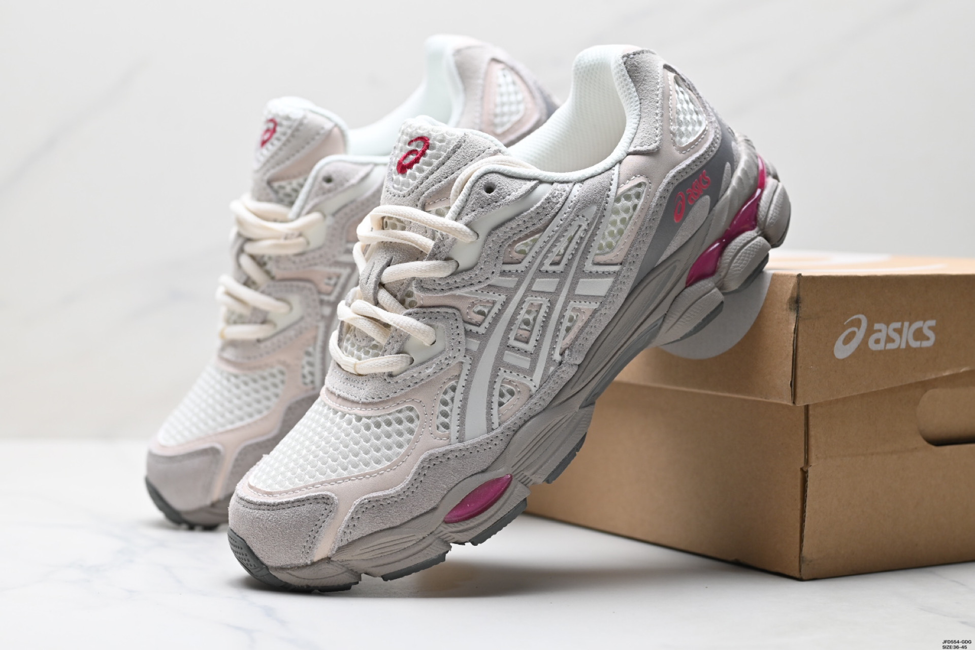 ASICS GEL-NYC 亚瑟士 透气网眼鞋面 1203A372-100